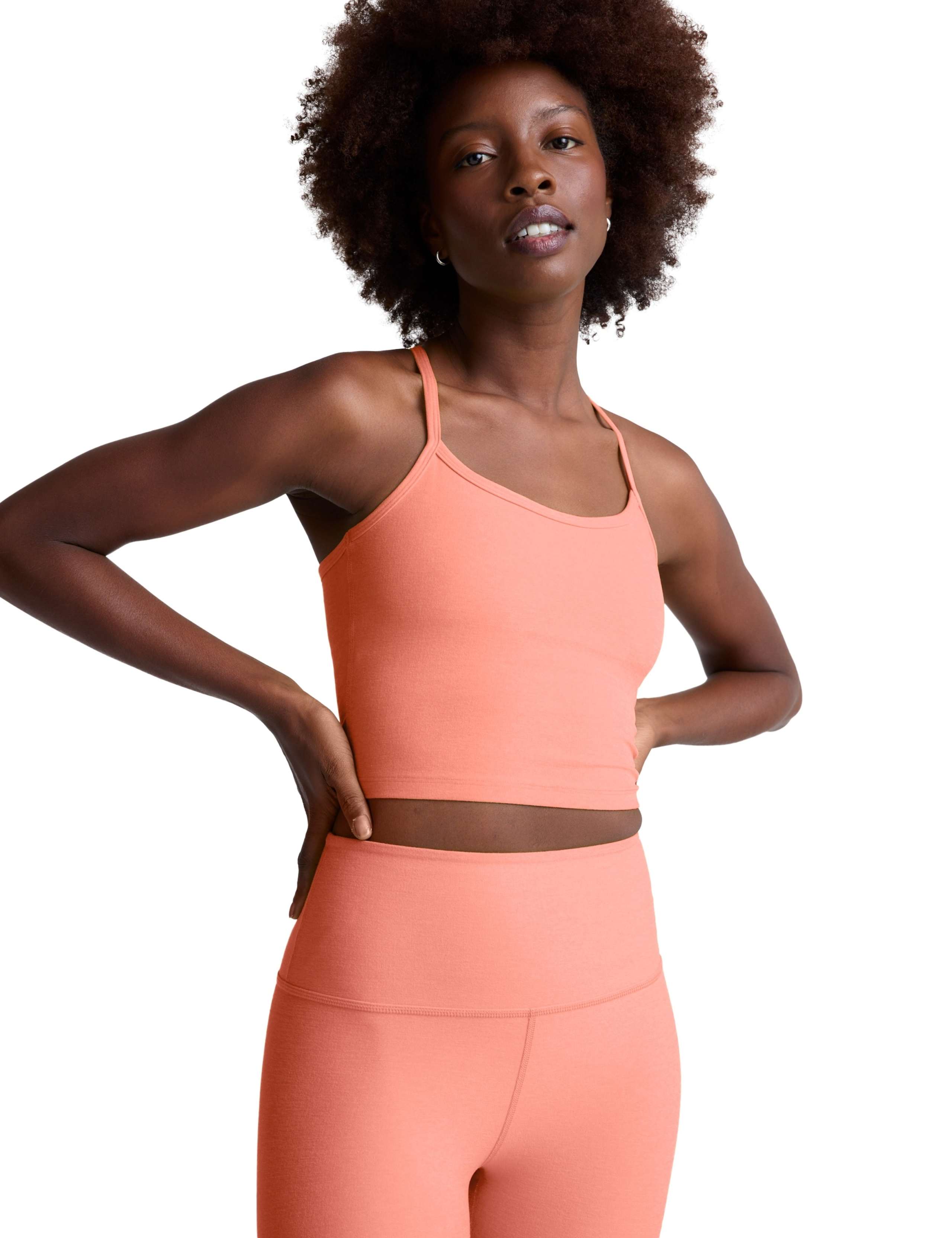 UPF 50+ Skinny Racerback Crop Top