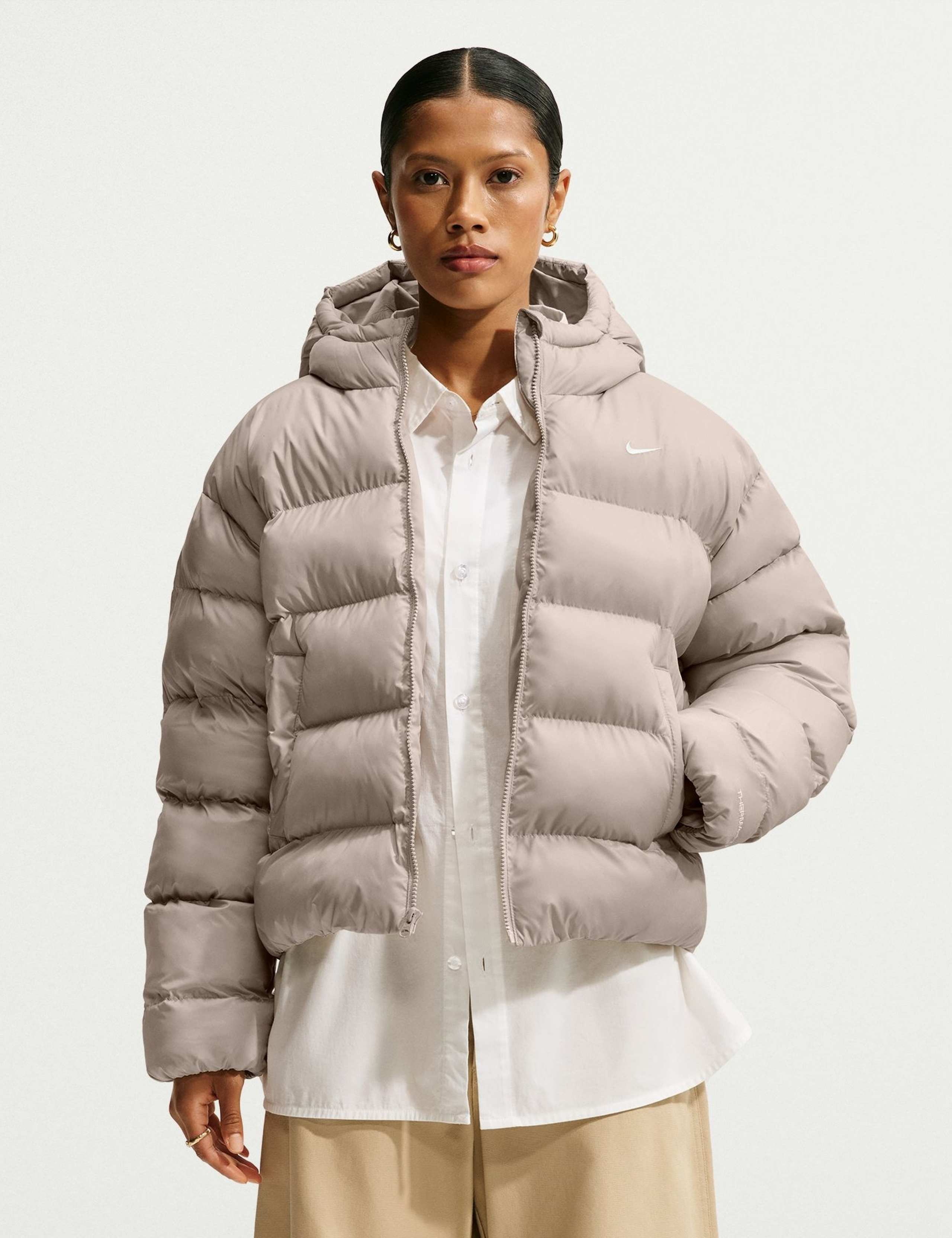 Relaxed Hooded Puffer Jacket