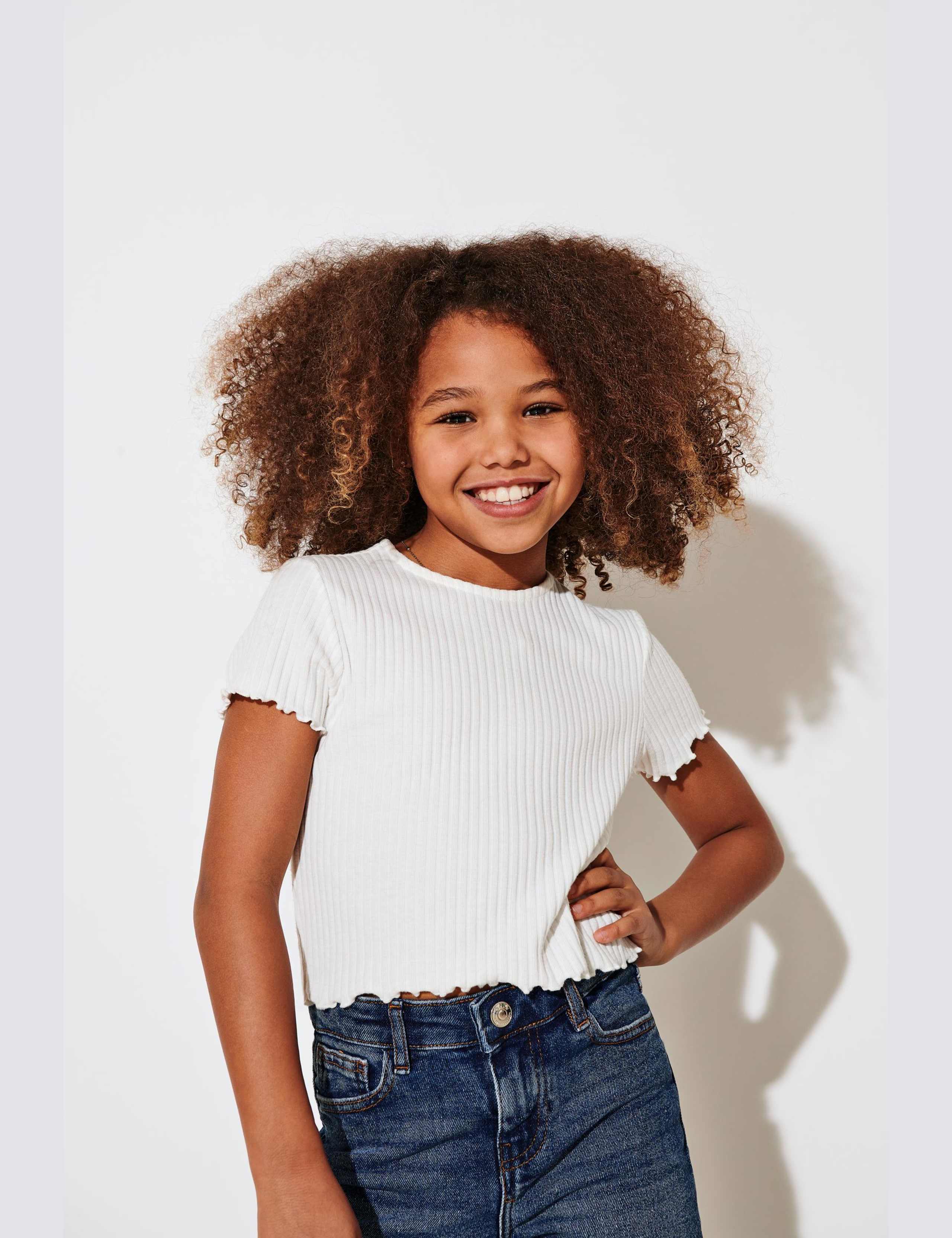 Ribbed T-Shirt (7-14 Yrs)