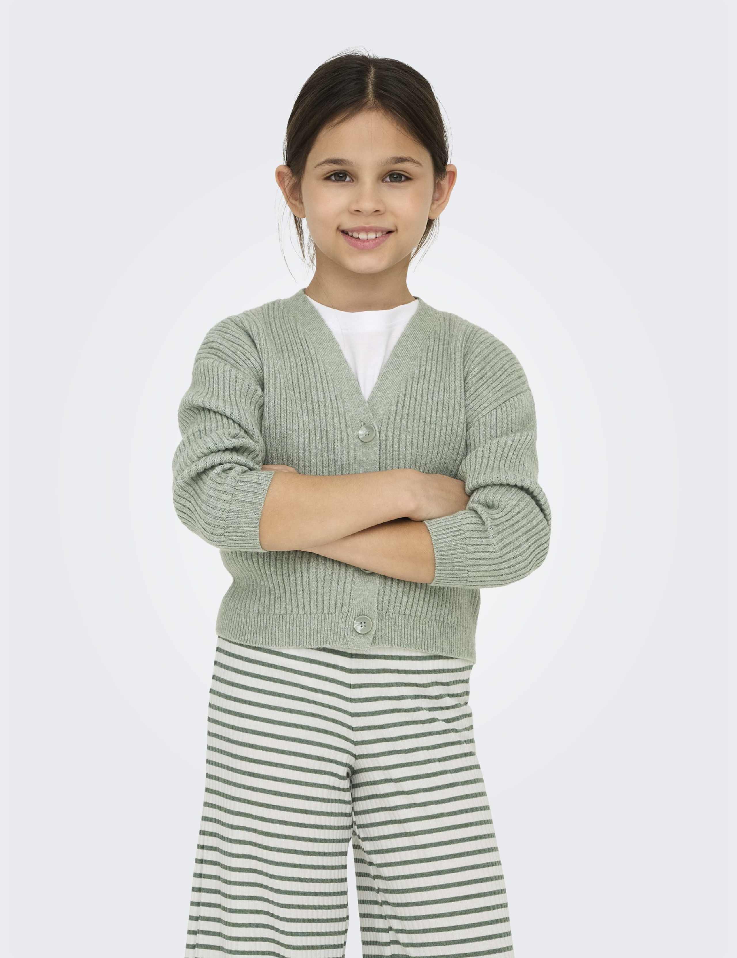 Knitted Ribbed Cardigan (7-14 Yrs)