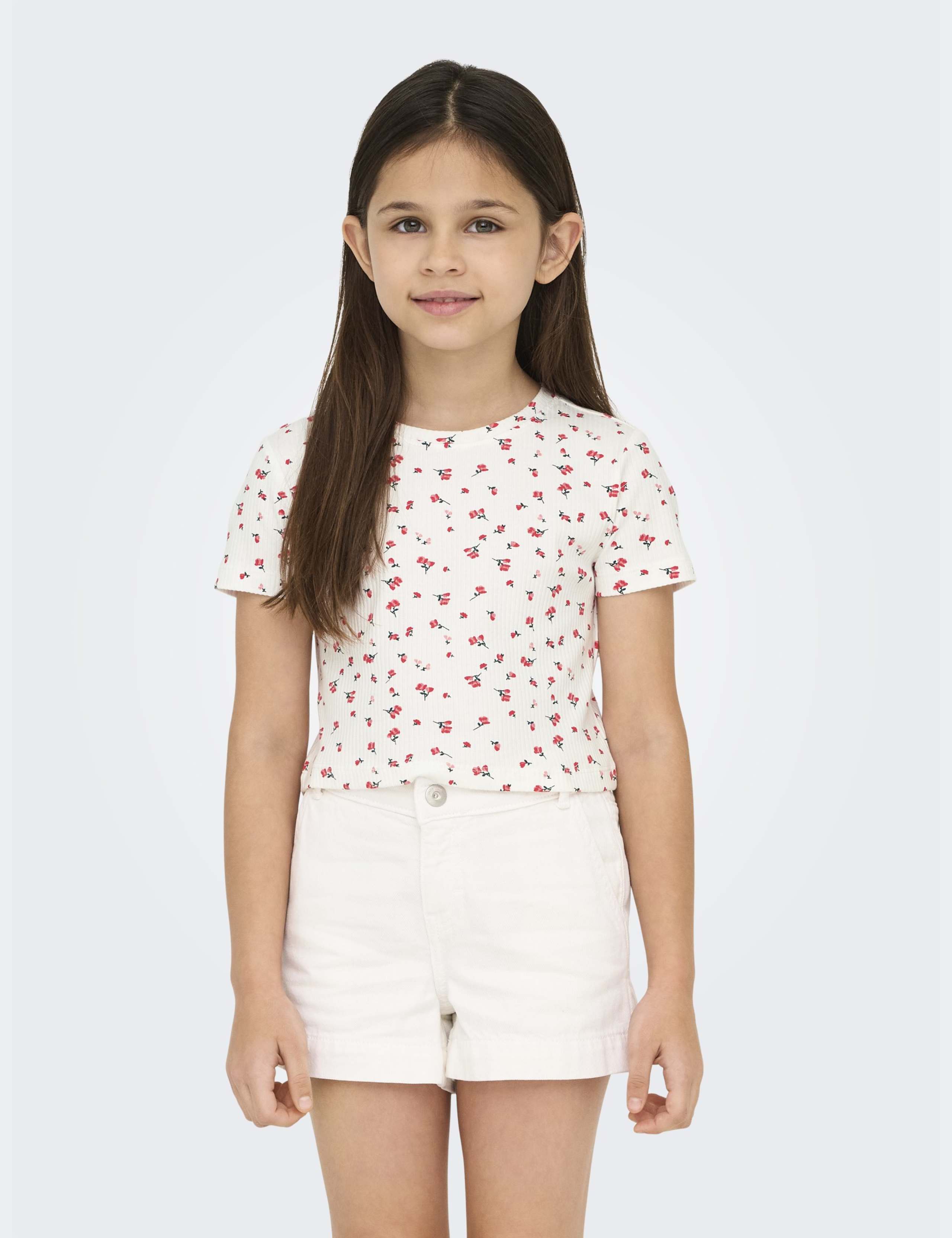 Cotton Rich Floral Cropped Top (7-14 Yrs)