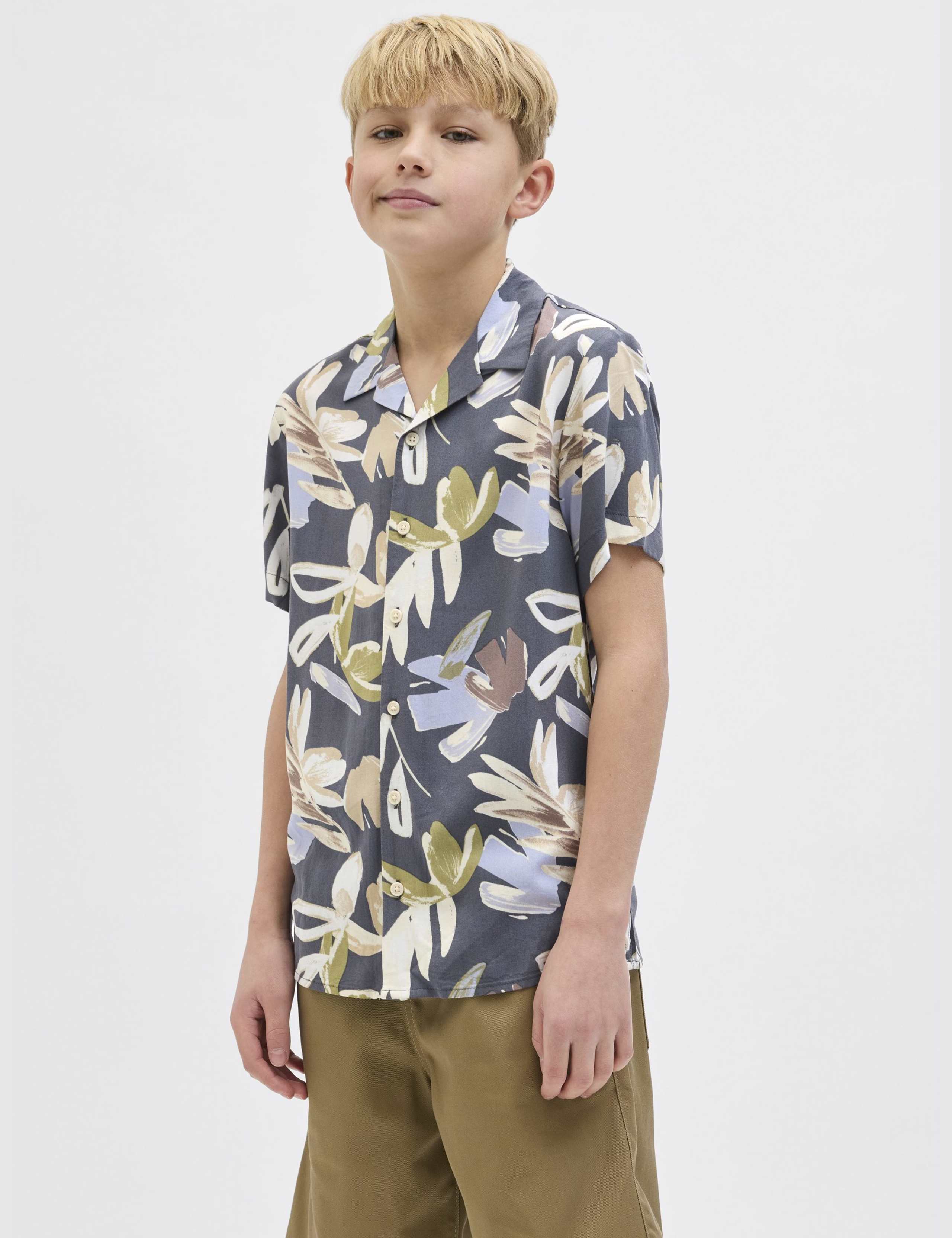Twill Patterned Shirt (8-16 Yrs)