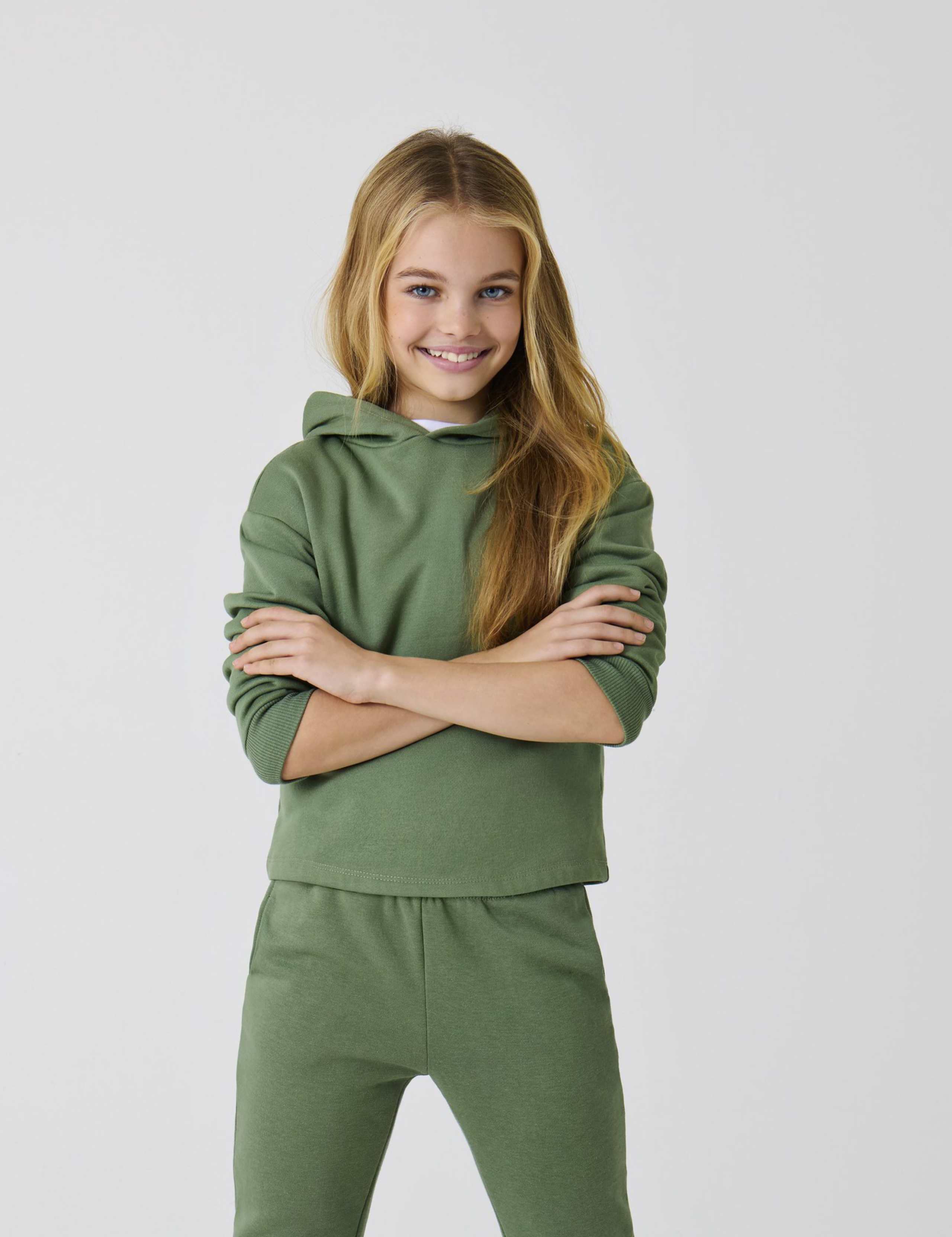 Cotton Rich Hooded Sweatshirt (7-14 Yrs)