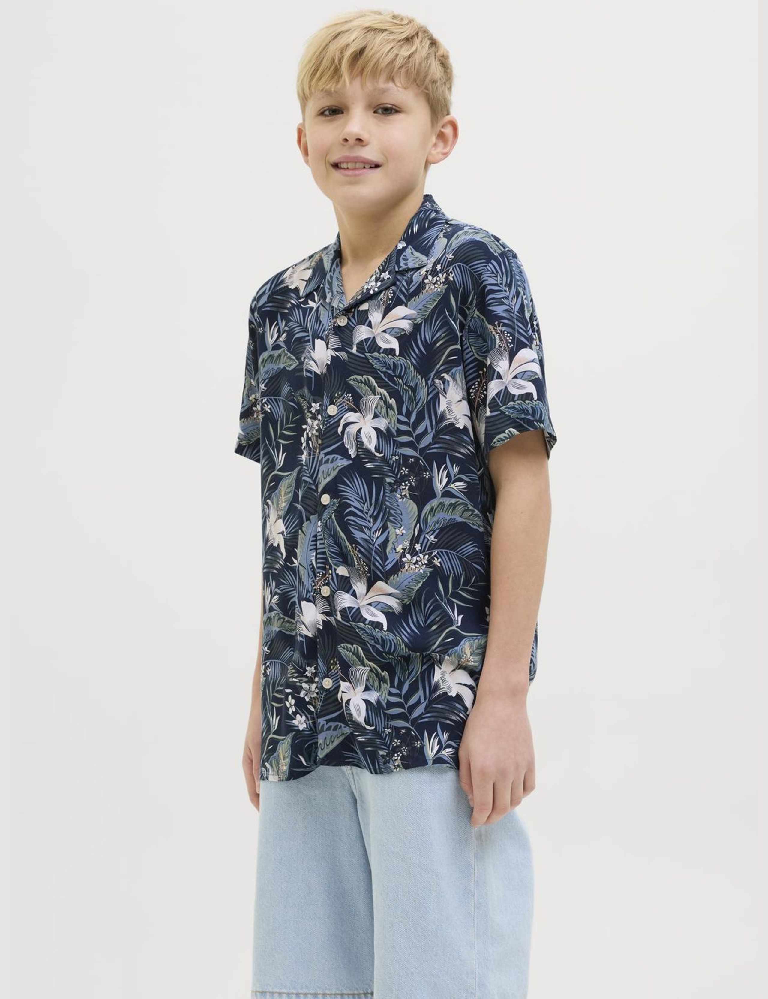 Tropical Print Shirt (8-16 Yrs)
