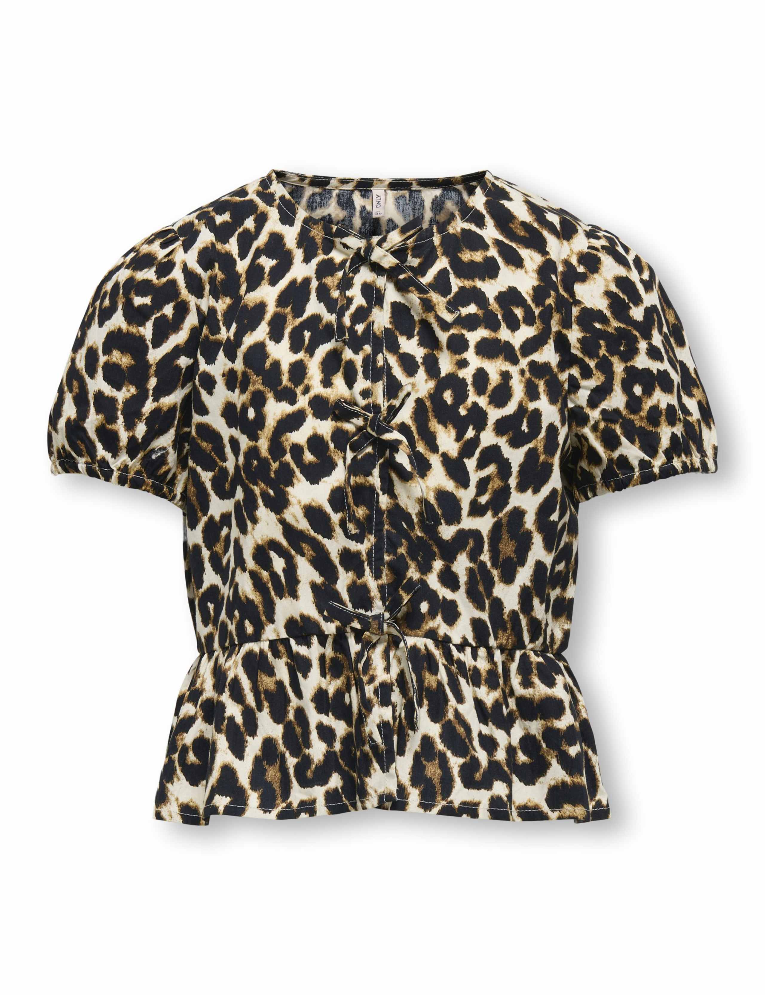 Pure Cotton Leopard Print Top (8-14 Yrs)