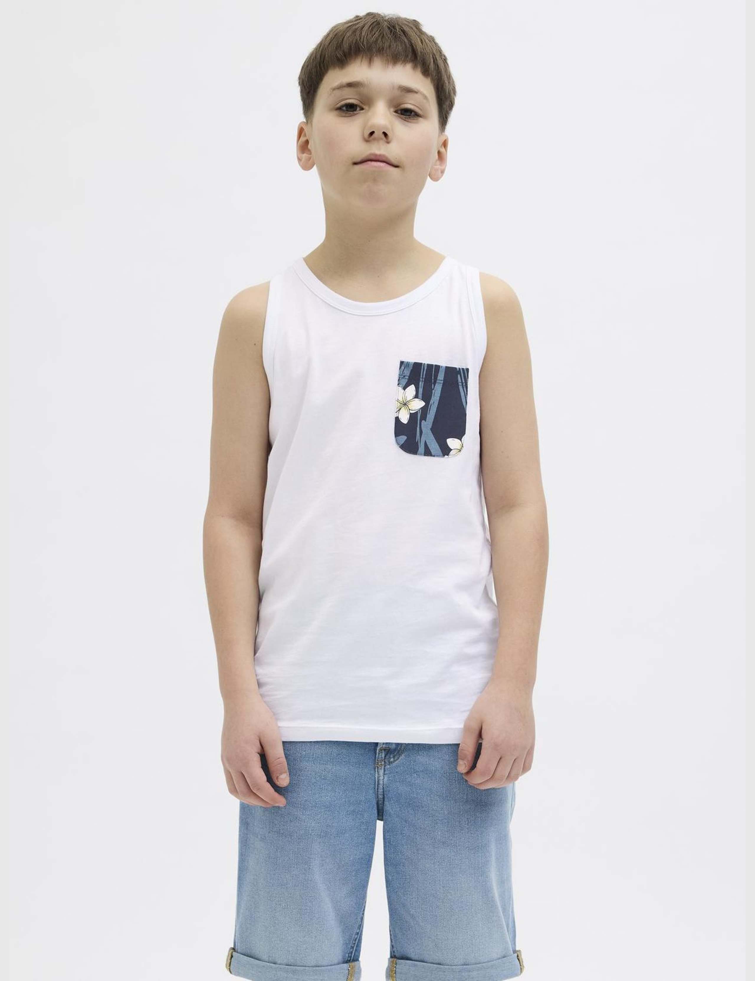 Pure Cotton Hawaiian Pocket Vest (8-16 Yrs)