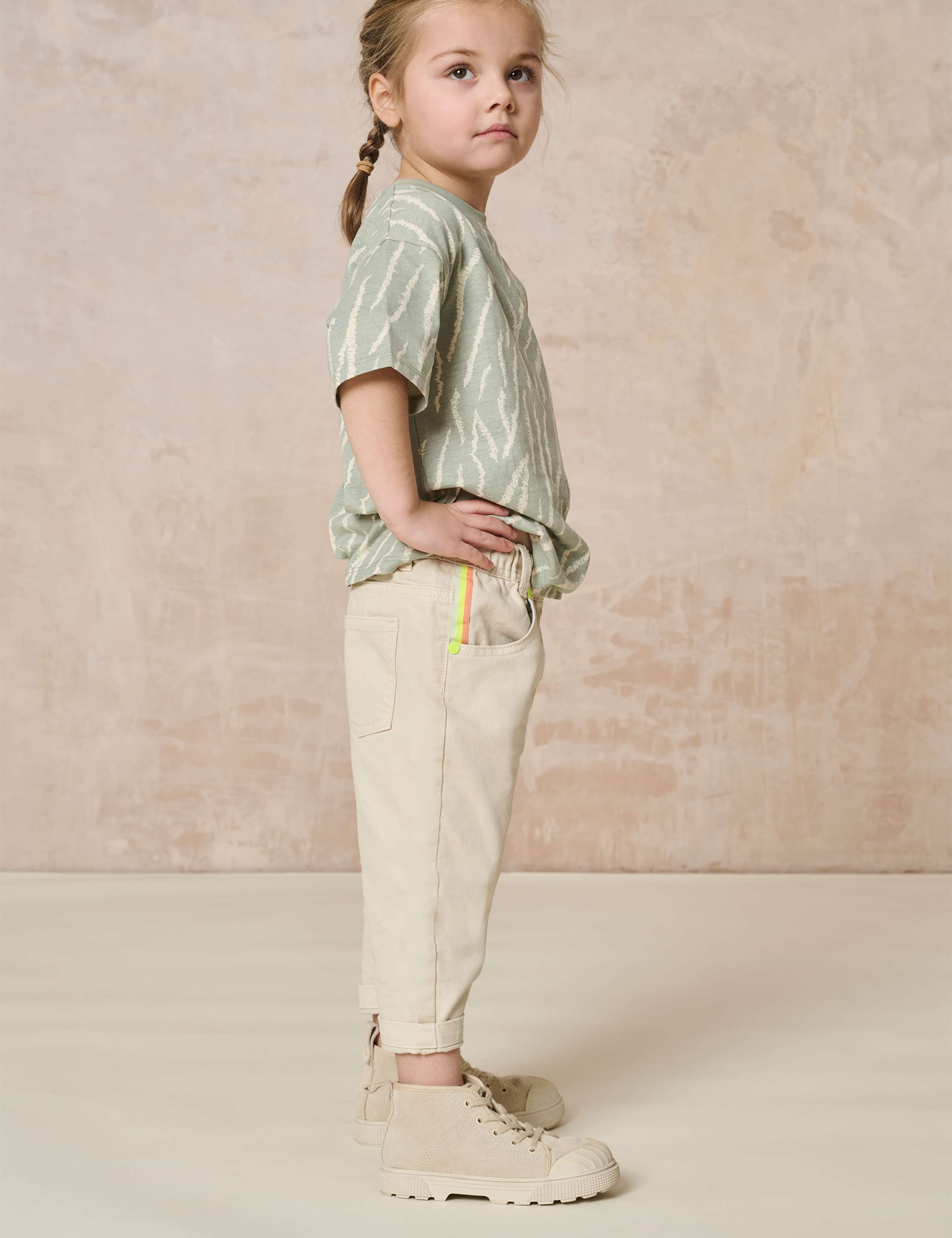 Pure Cotton Printed Oversized T-Shirt (2-8 Yrs)