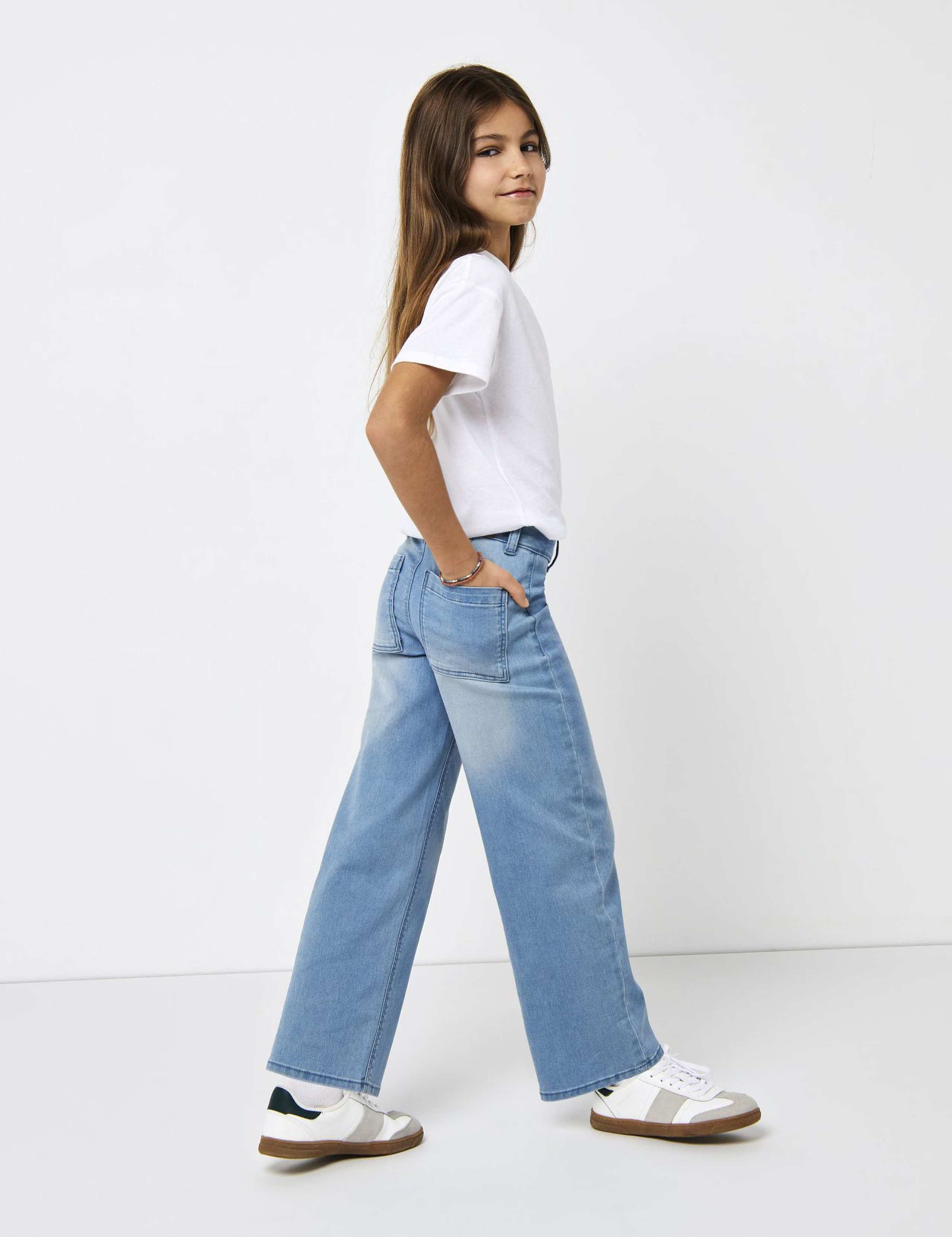 Wide Leg Denim Jeans (8-14 Yrs)