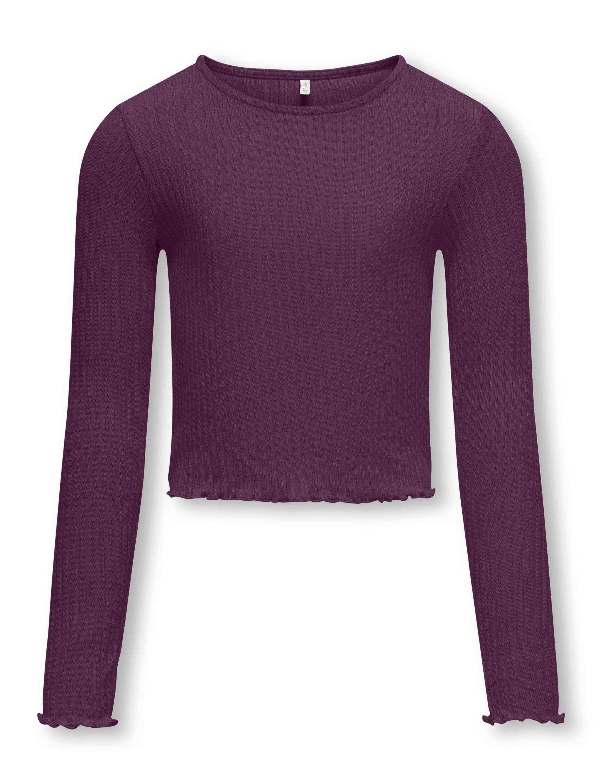 Ribbed Long Sleeve Top (7-14 Yrs)