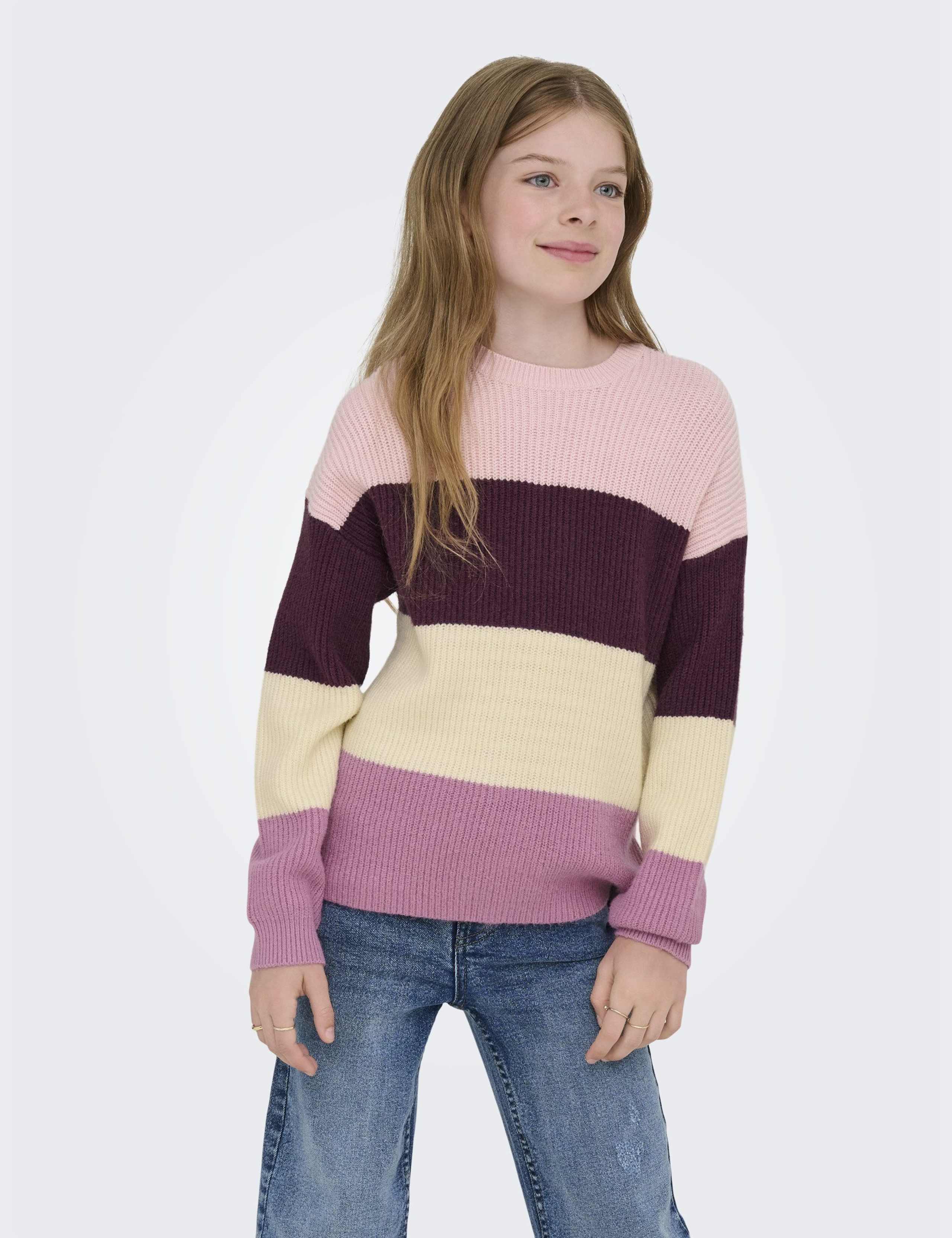 Knitted Striped Jumper (7 – 14 Yrs)