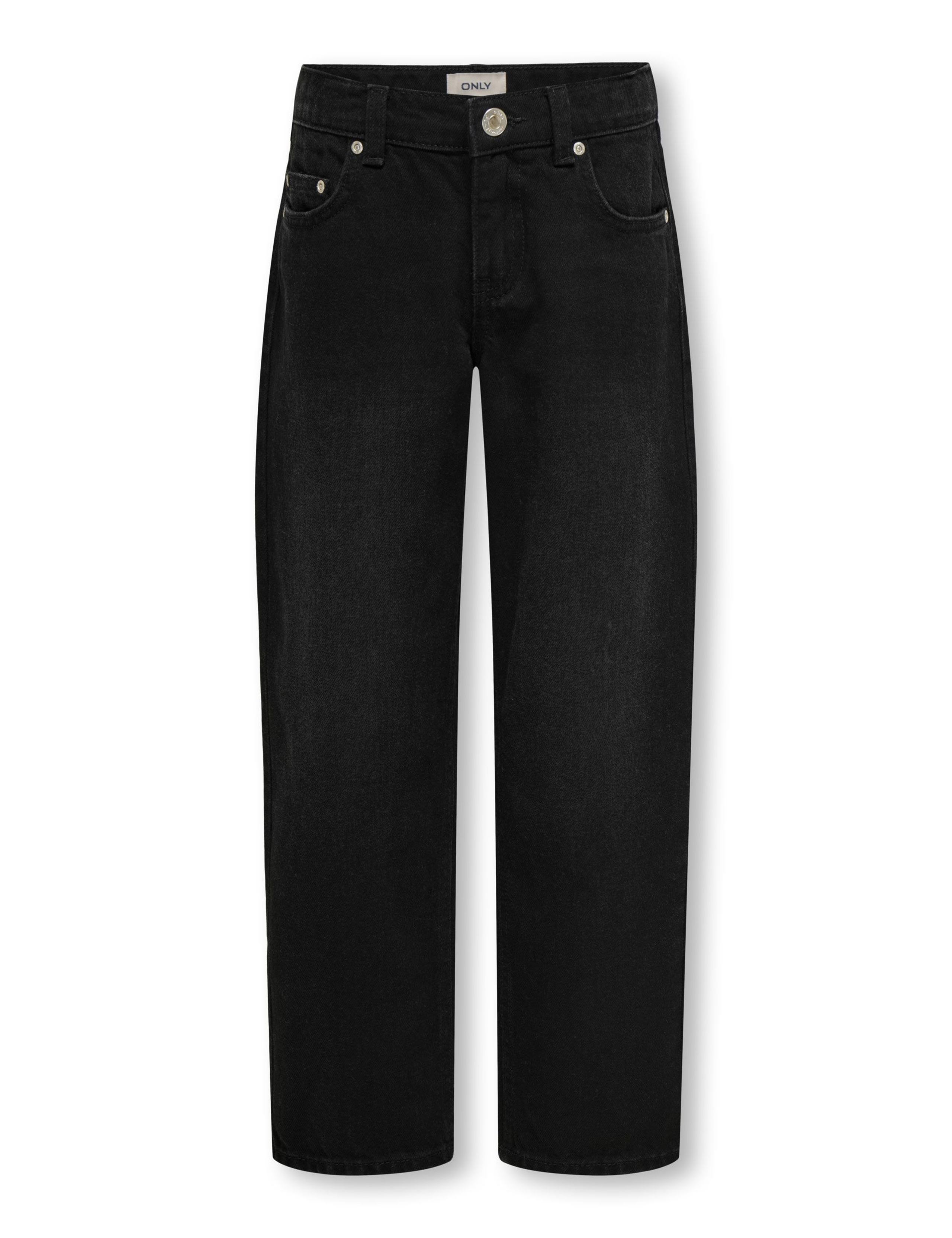Mom Straight Denim Jeans (8-14 Yrs)