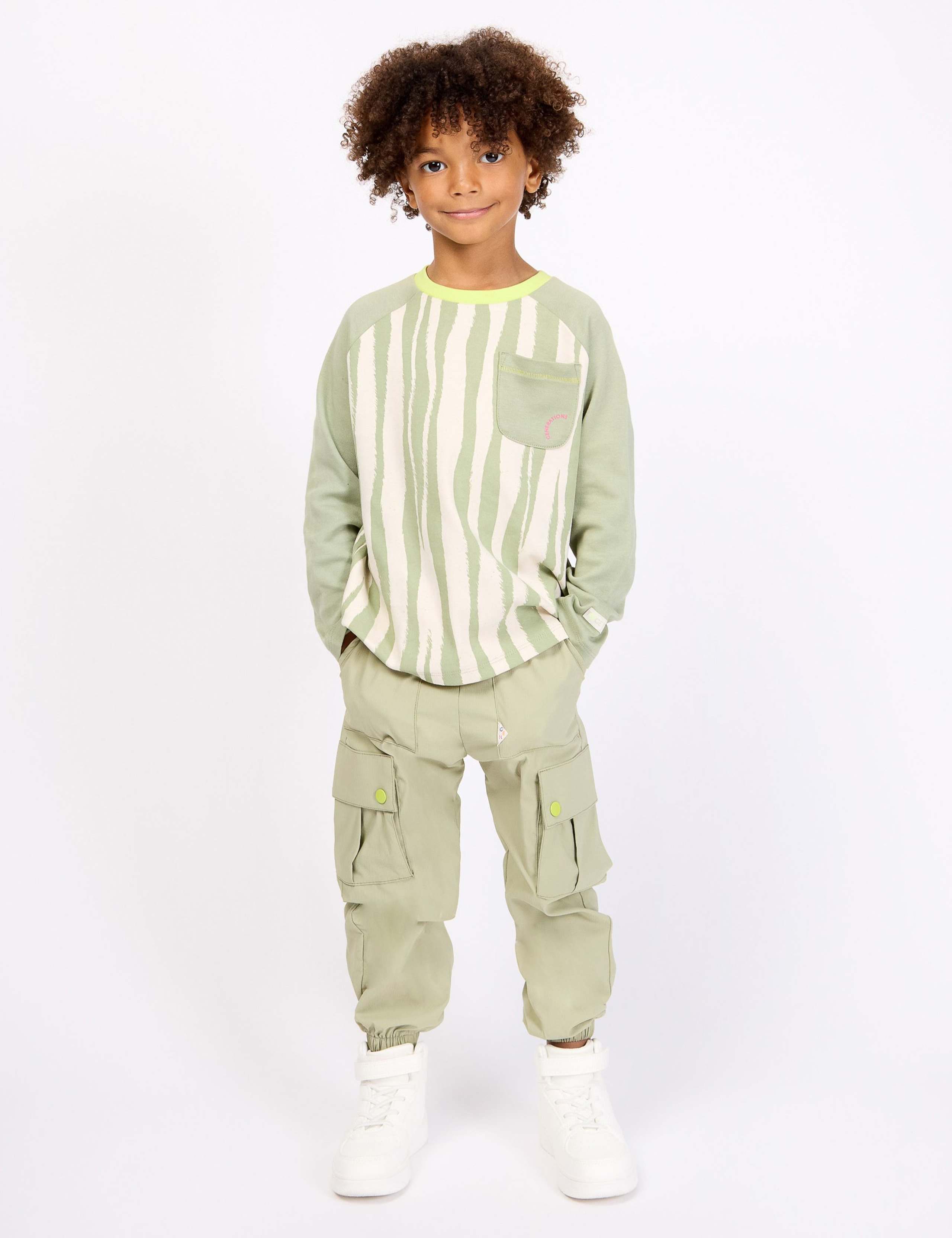 Pure Cotton Striped T-Shirt (2-8 Yrs)