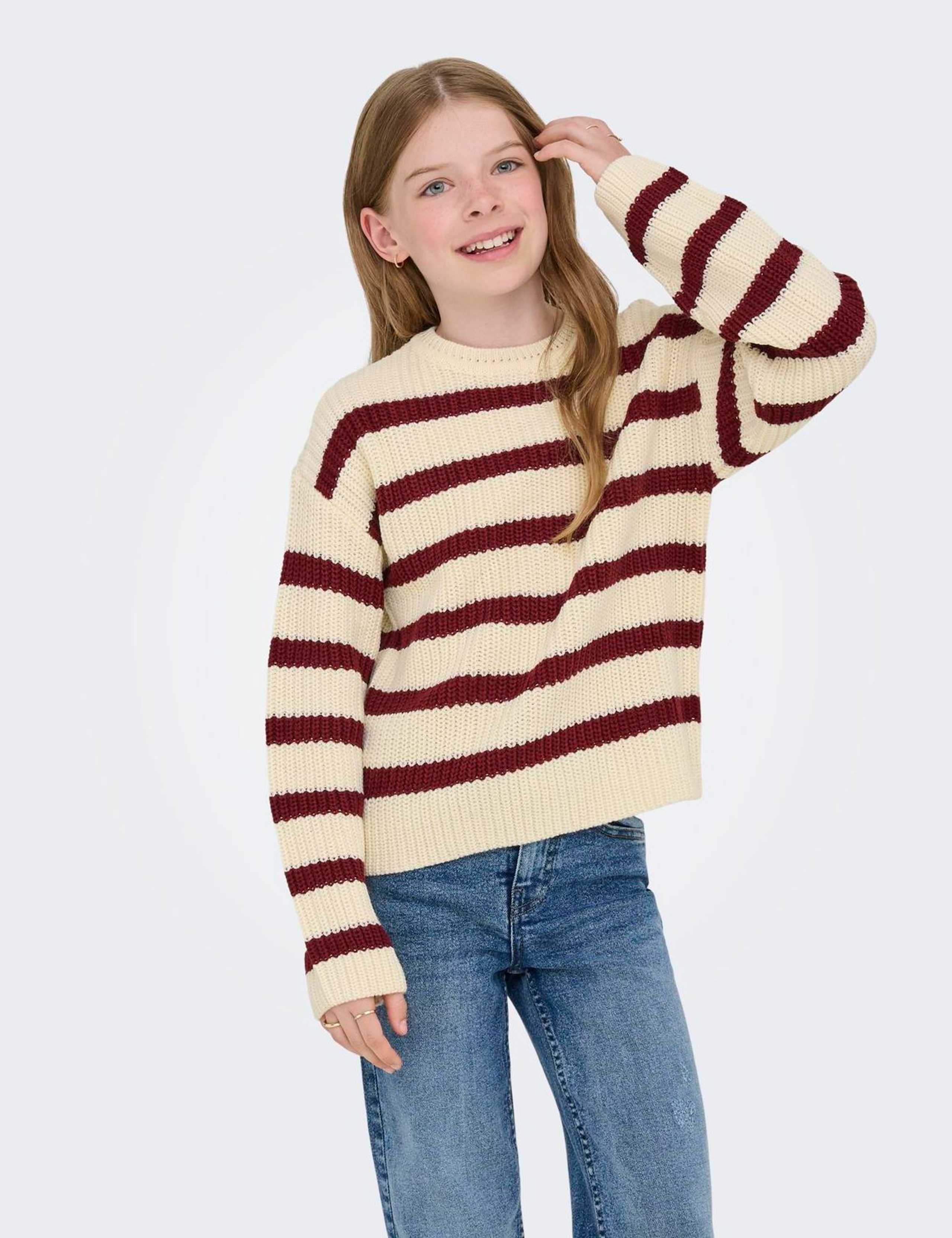 Striped Knitted Jumper (7-14 Yrs)