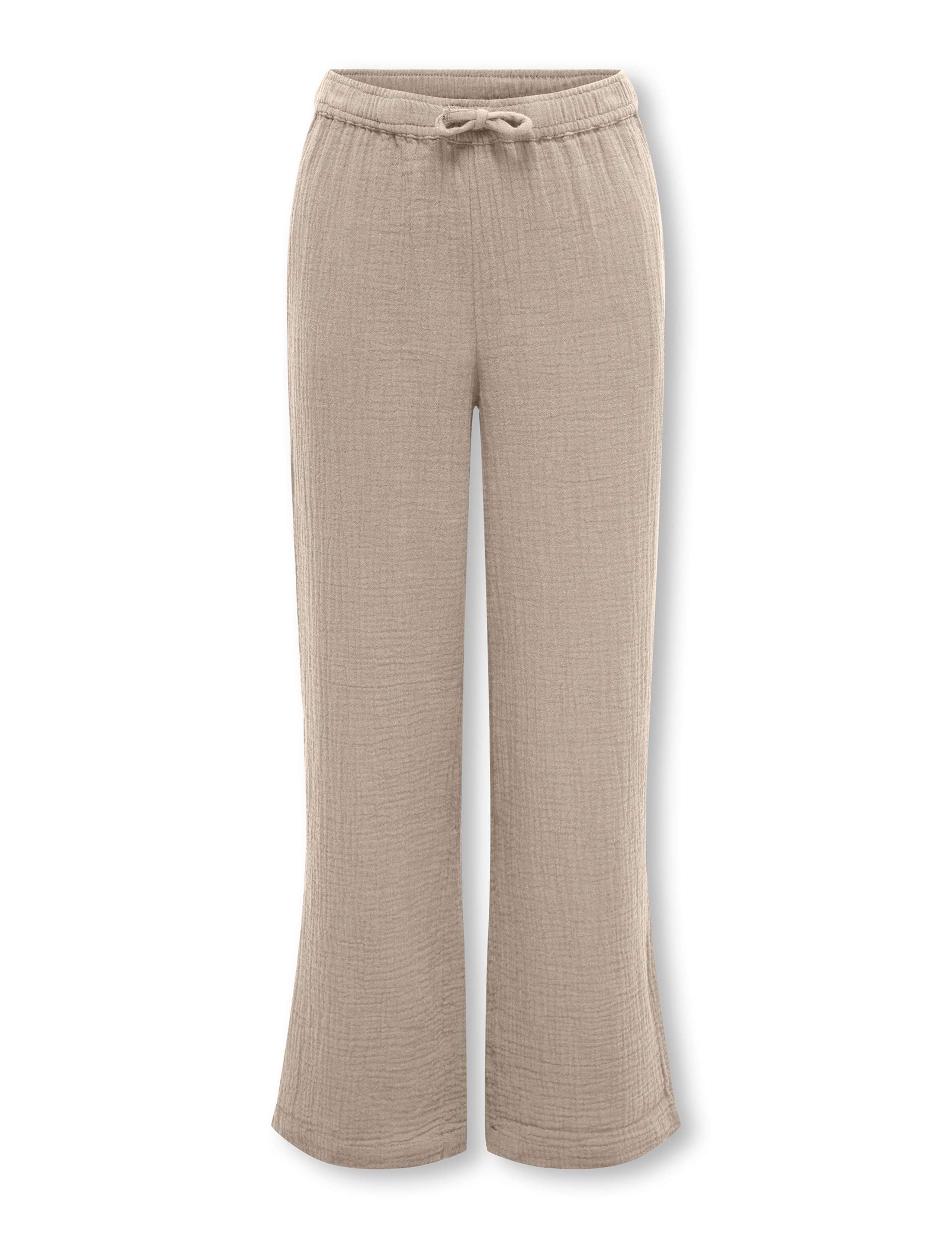 Pure Cotton Drawstring Trousers (8-14 Yrs)