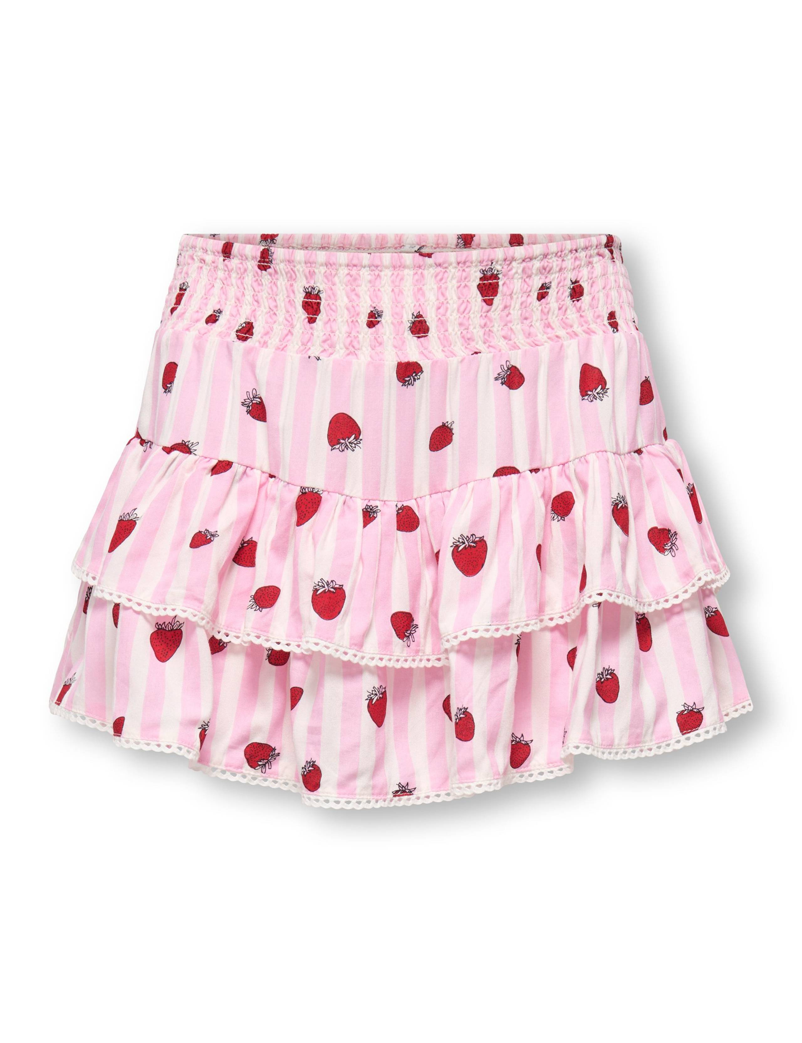 Striped Strawberry Frill Skort (8-14 Yrs)