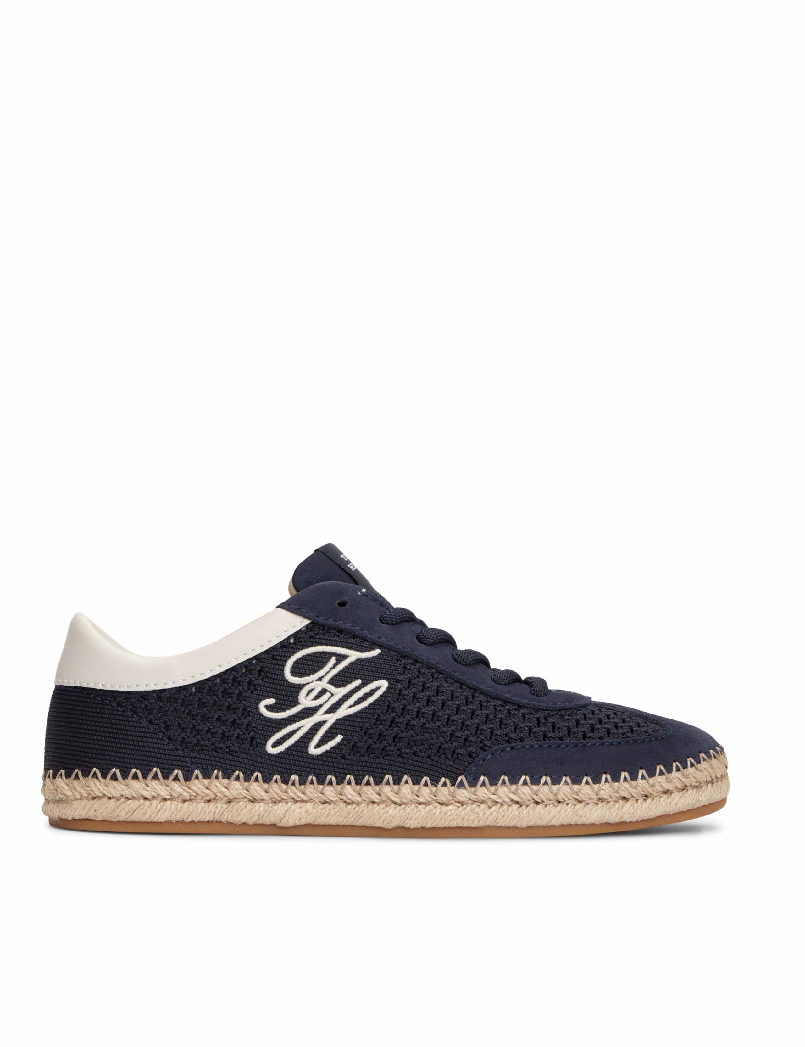 TH Heritage Lace Up Embroidery Rope Trainers