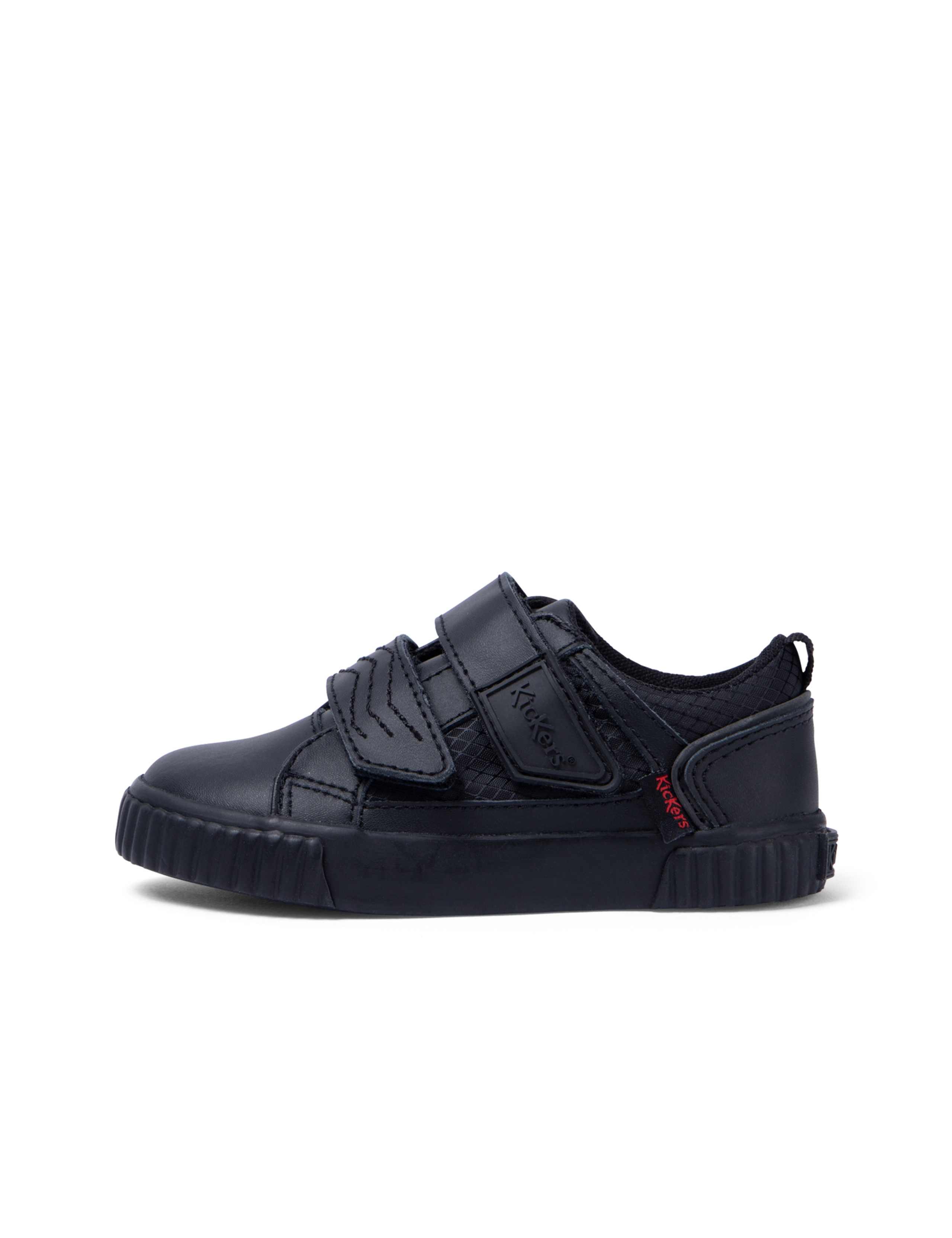Kids' Leather Riptape School Shoes (7 Small-12 Small)