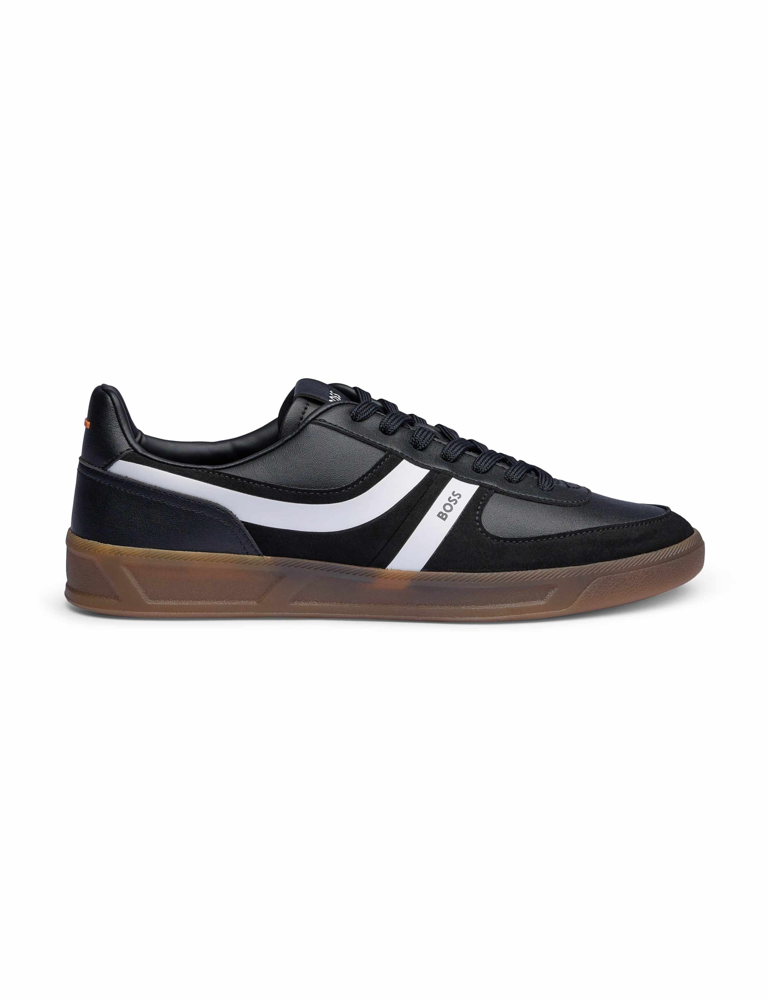 Leather Lace Up Trainers