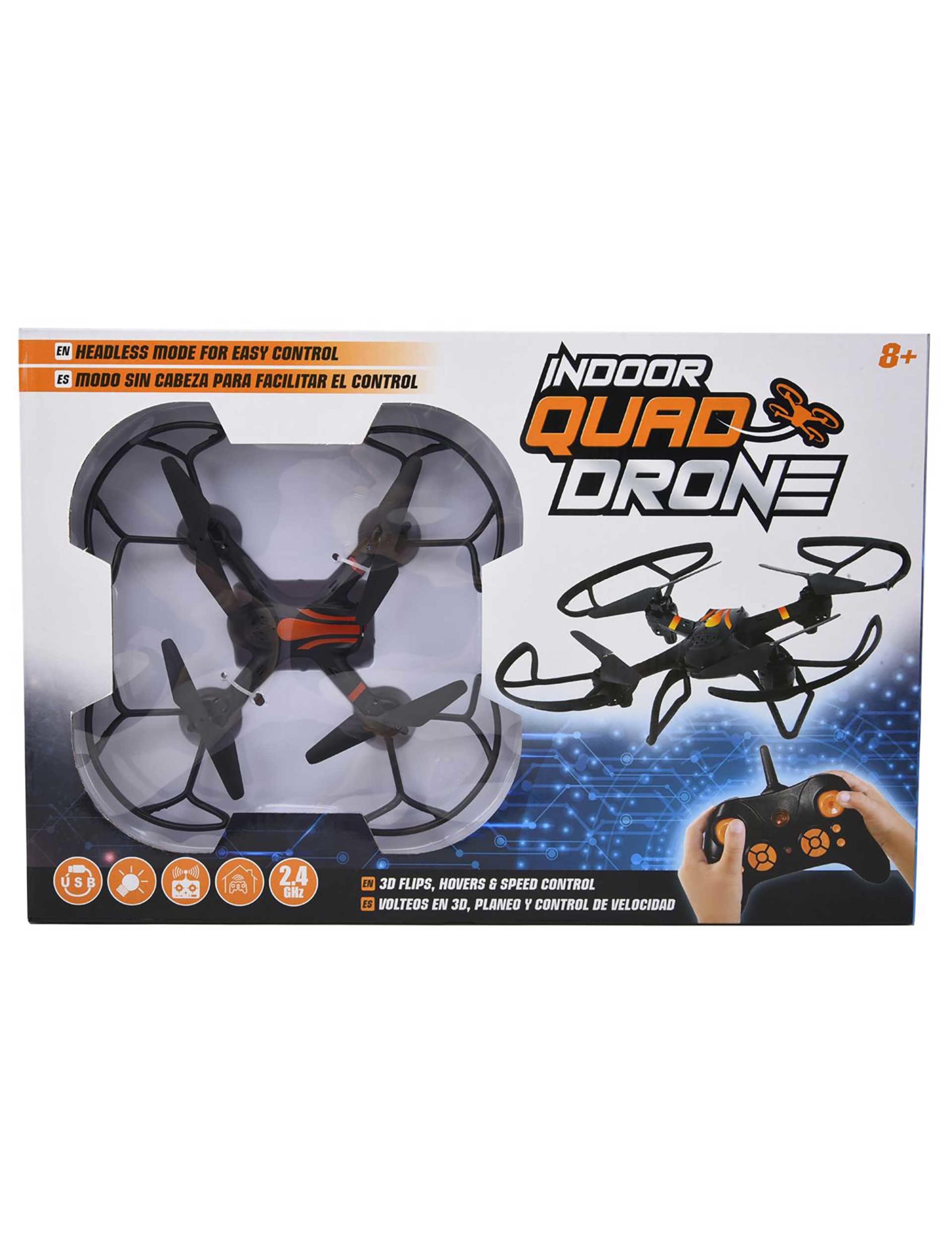 Remote Control Indoor Quad Drone (8-10 Yrs)