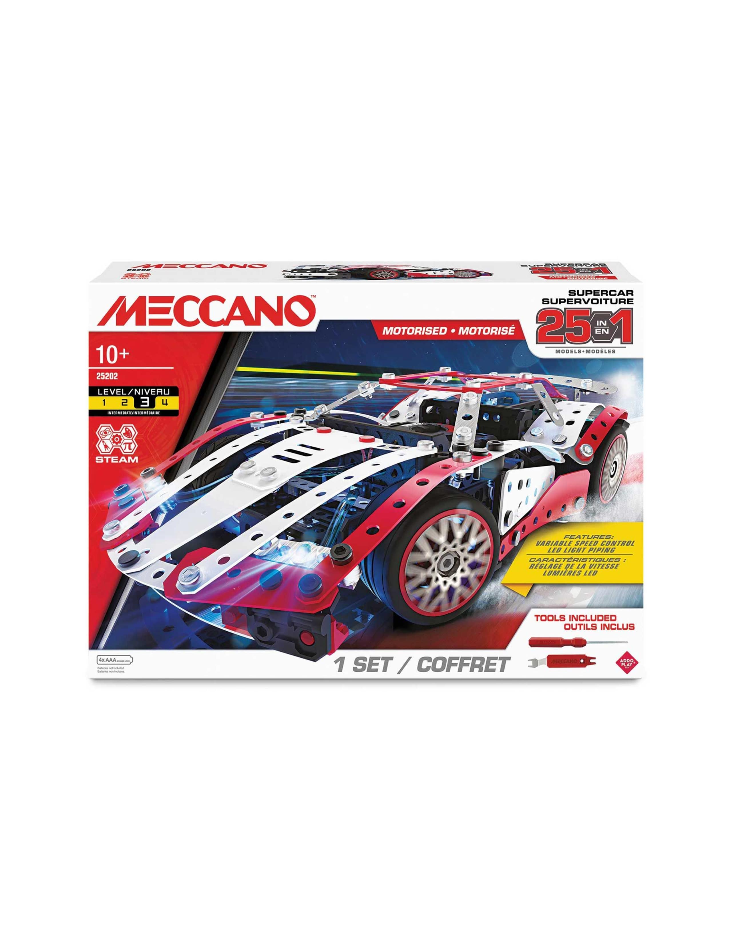 25-in-1 Motorised Supercar Construction Set (10+ Yrs)