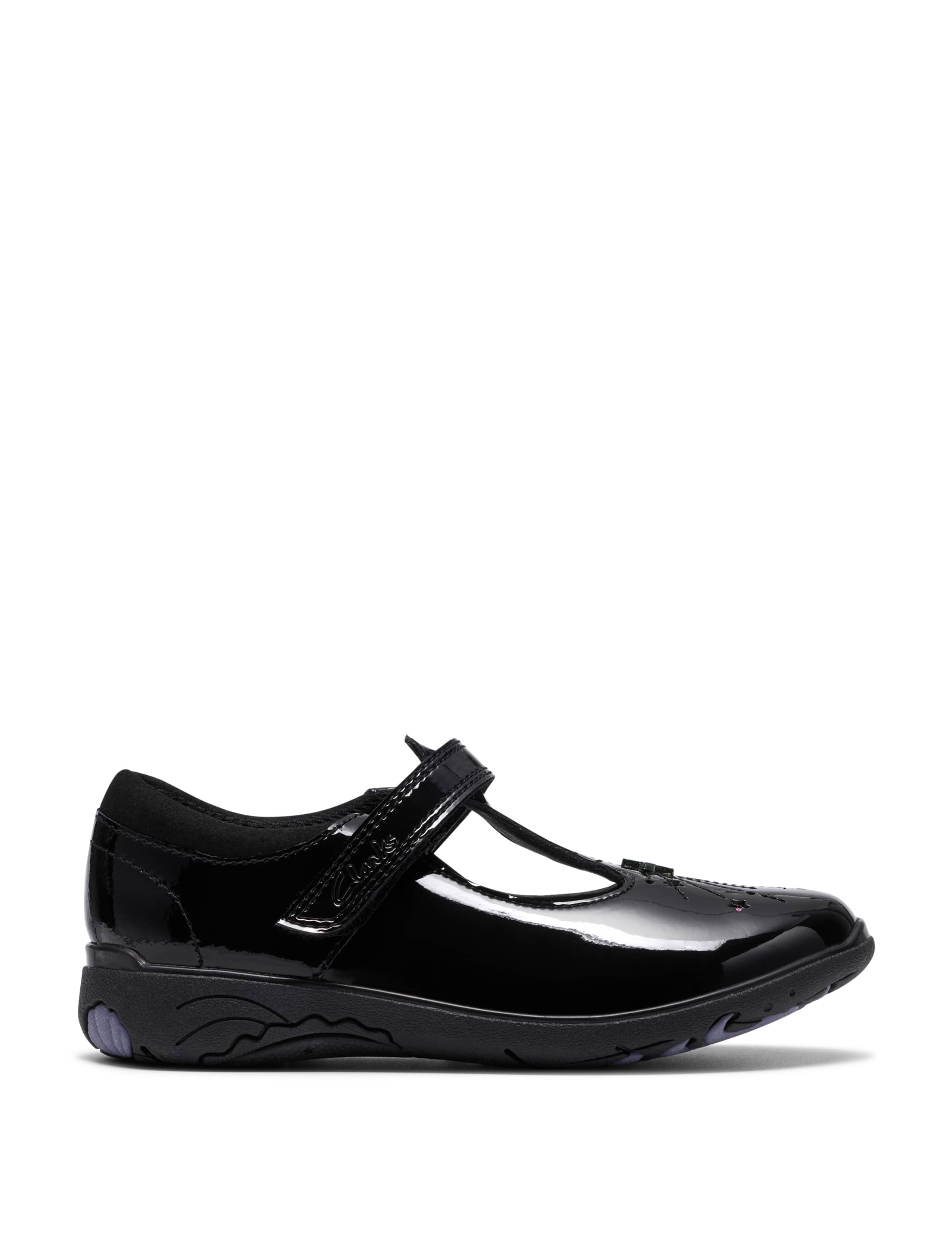 Patent Leather T-Bar School Shoes (7.5 Small - 2.5 Large)