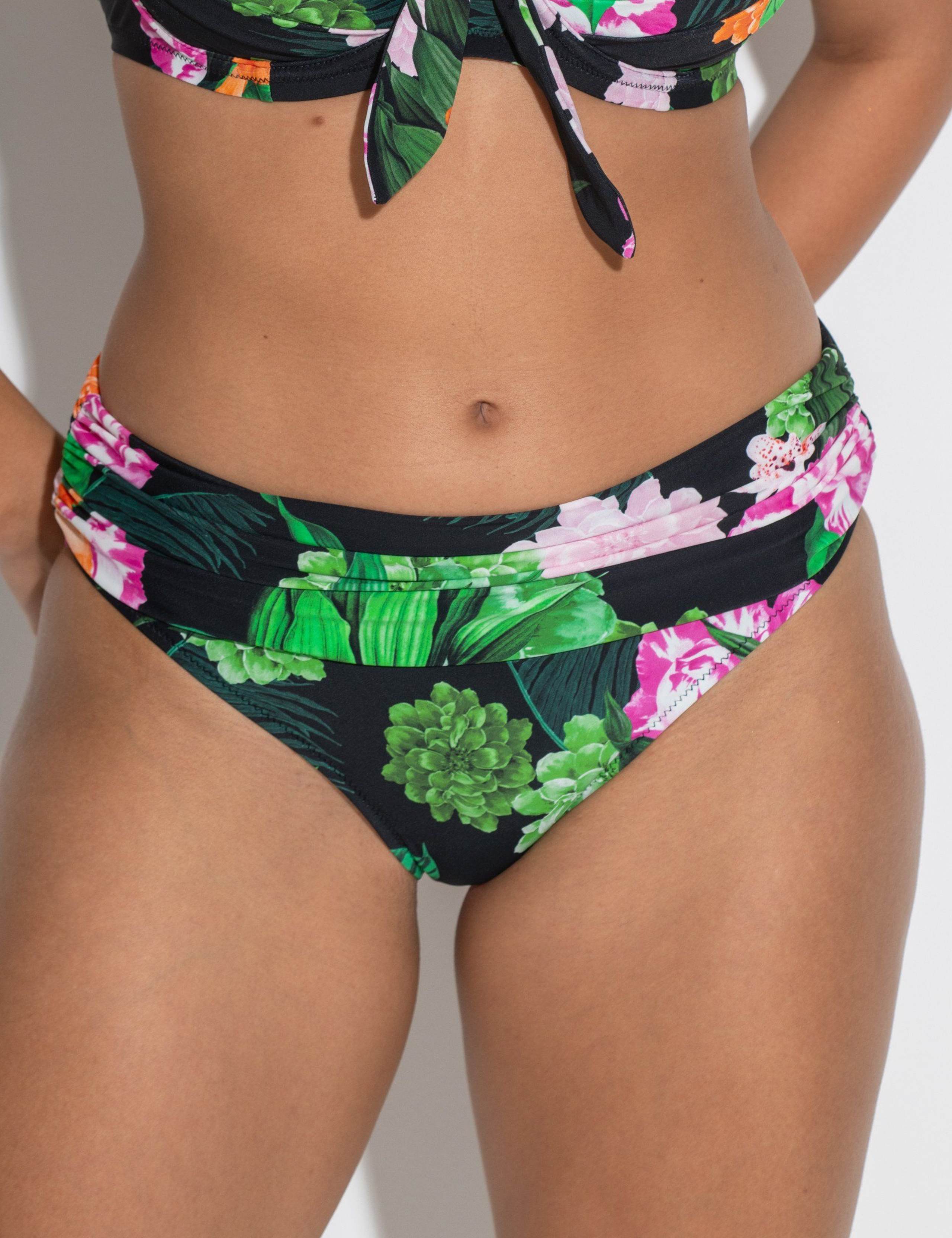Palermo Printed Ruched Bikini Bottoms