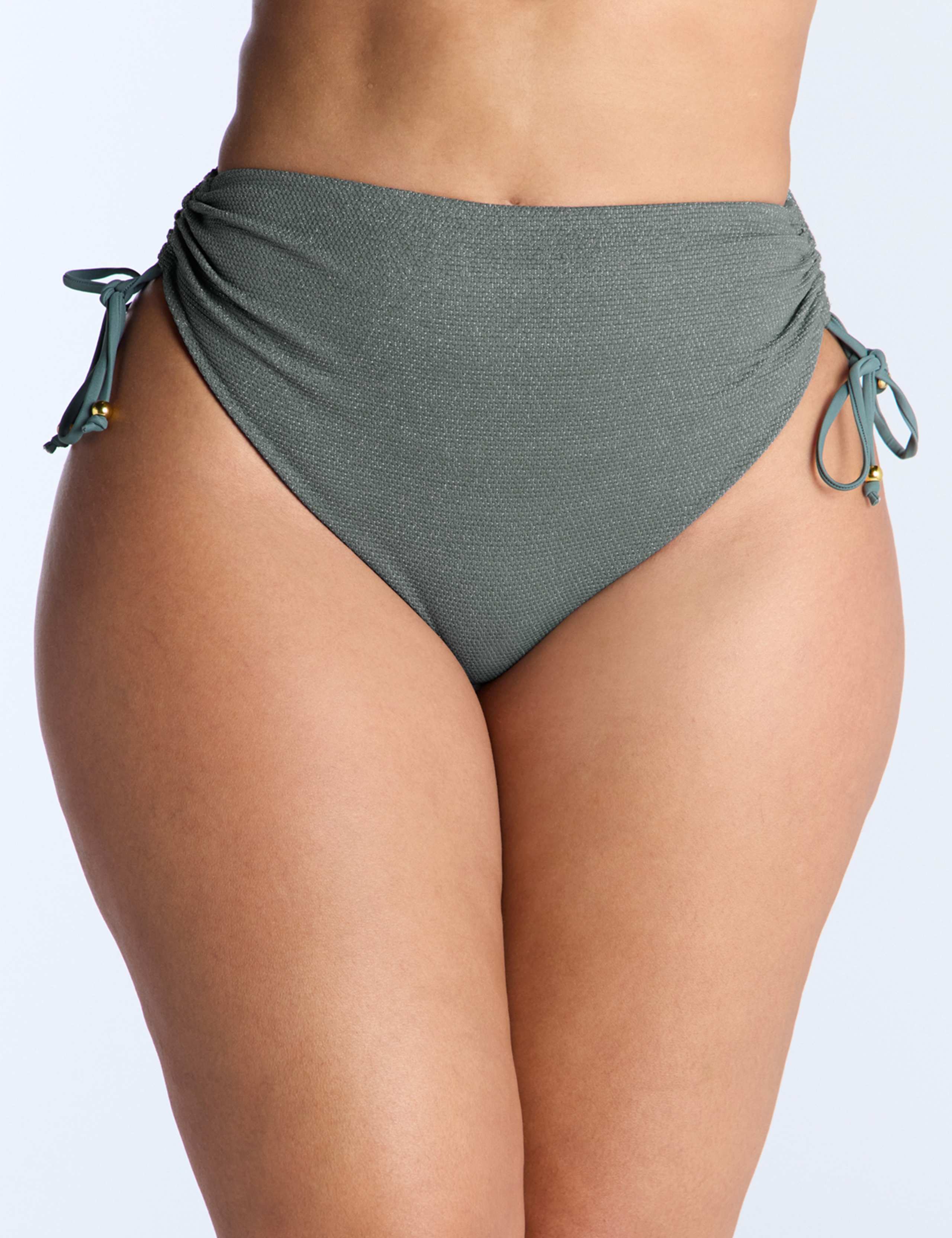 Ibiza Shimmer High Waisted Bikini Bottoms