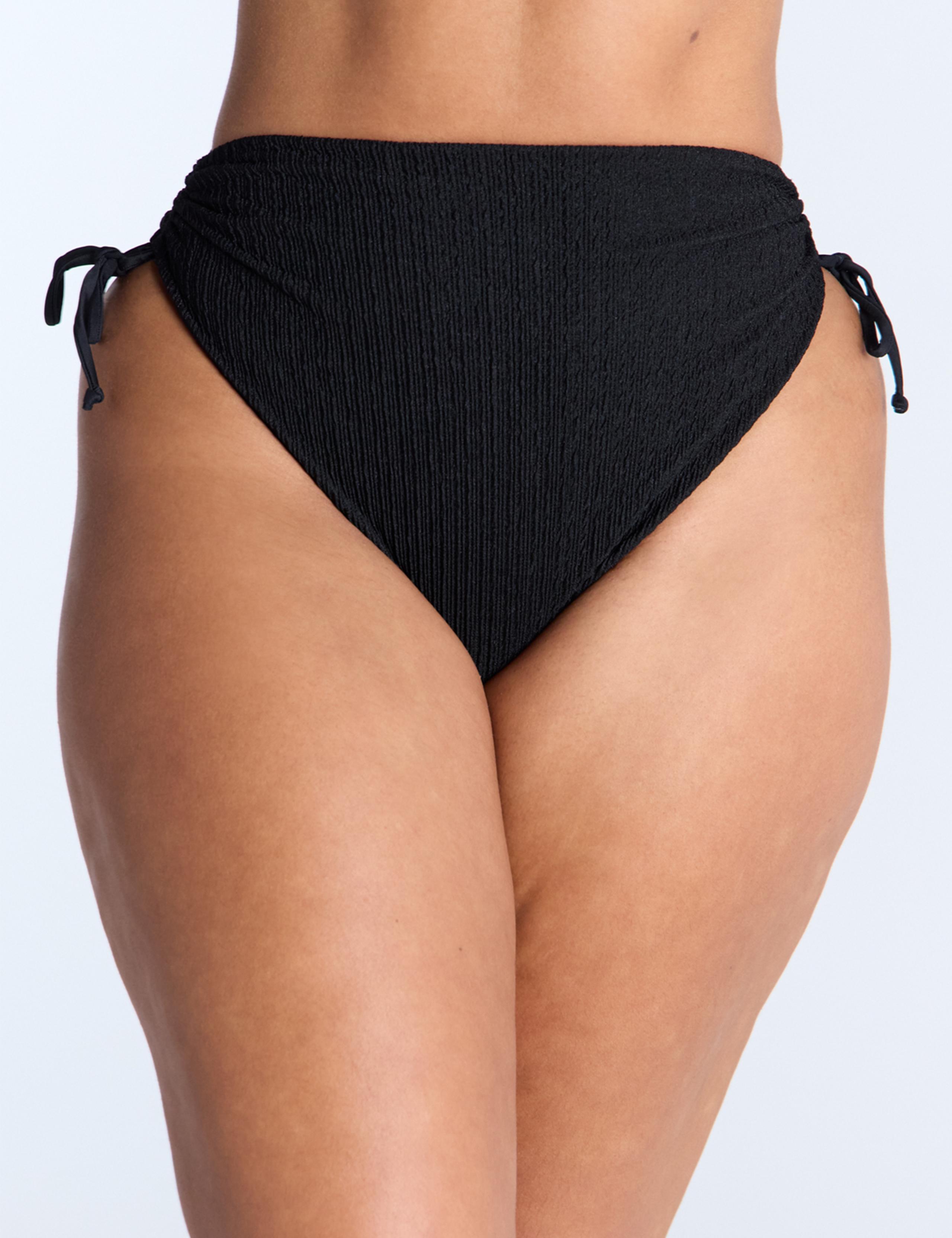 Amalfi Textured High Waisted Bikini Bottoms