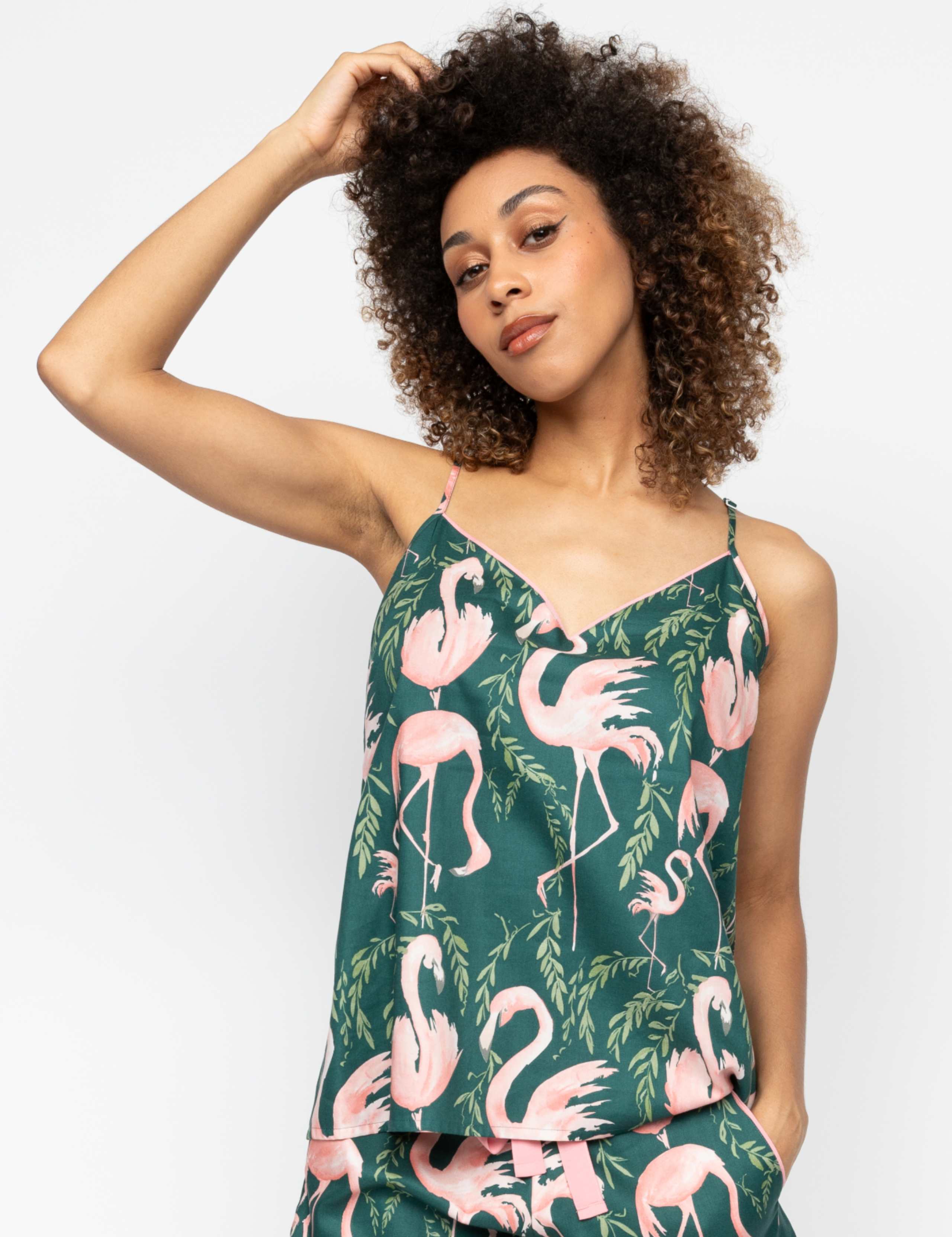 Cotton Modal Flamingo Cami Top