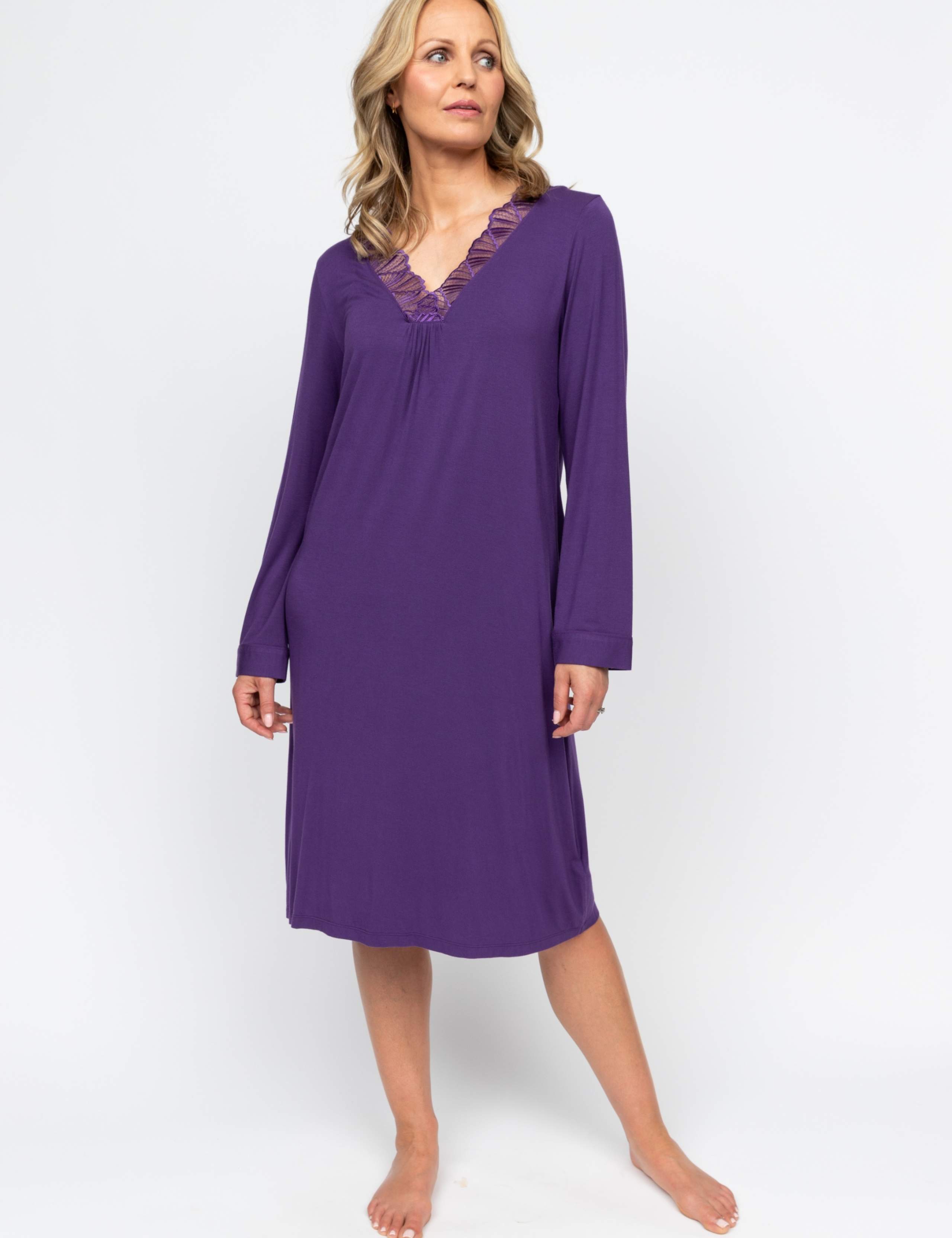 Jersey Lace Trim Nightdress
