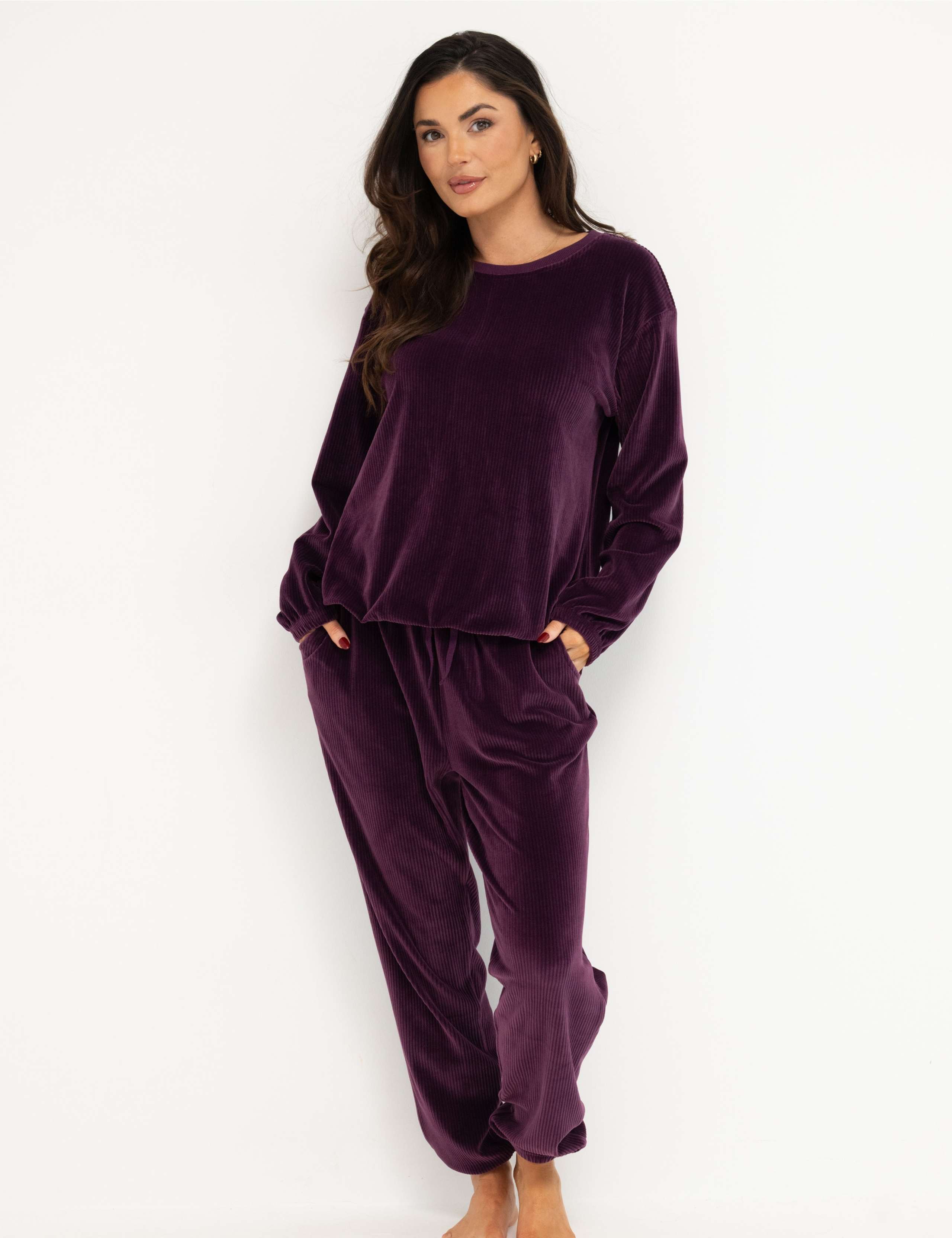 Ribbed Fleece Lounge Set