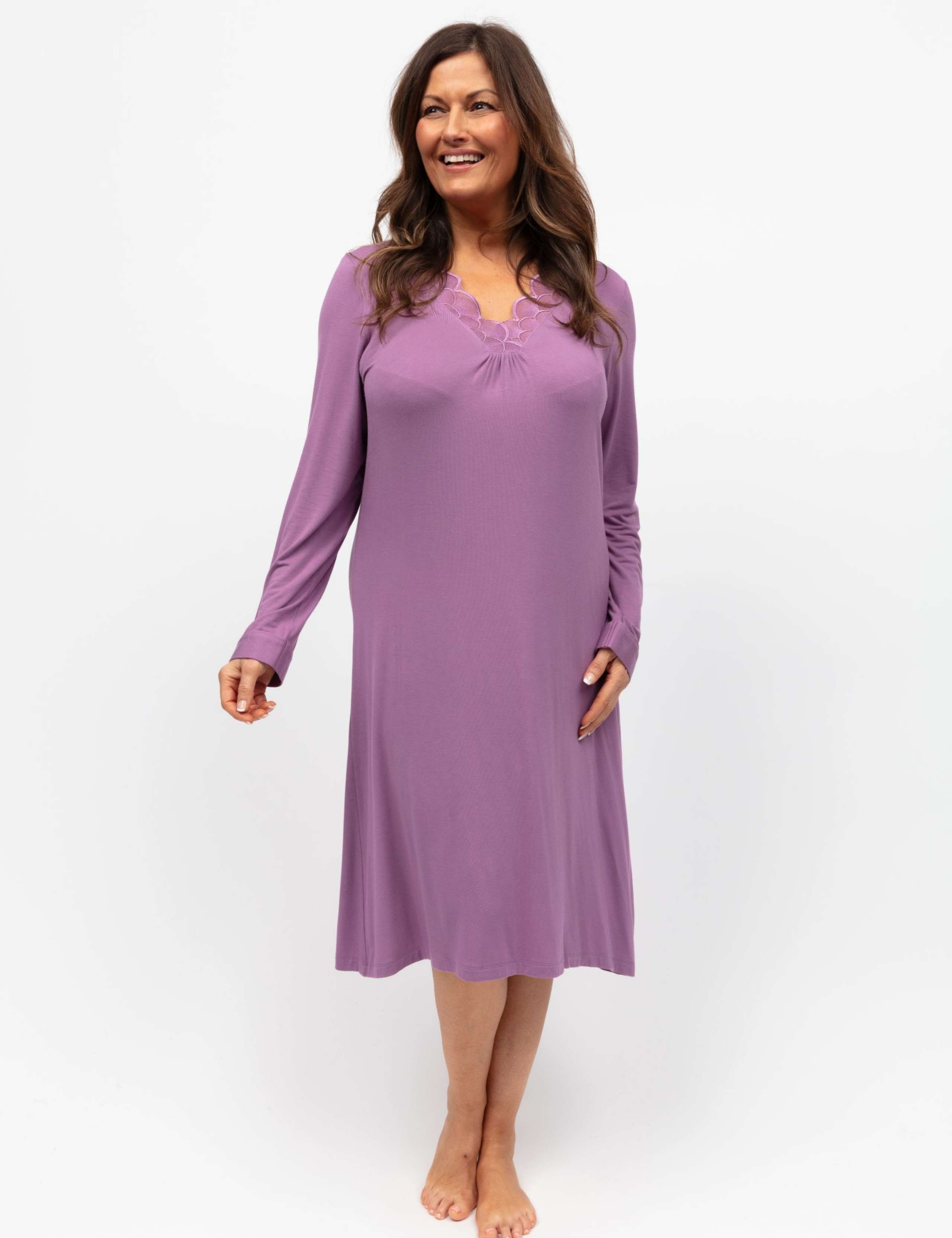 Jersey Lace Detail Short Nightdress