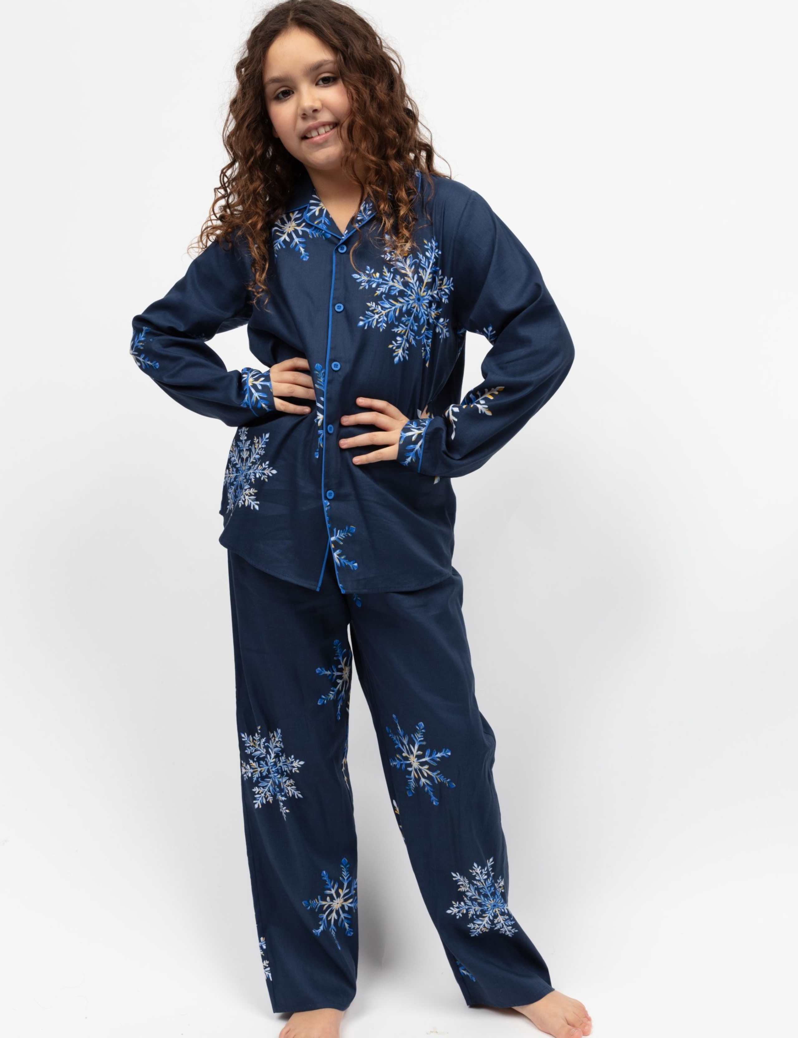 Cotton Rich Snowflake Pyjamas (2-13 Yrs)