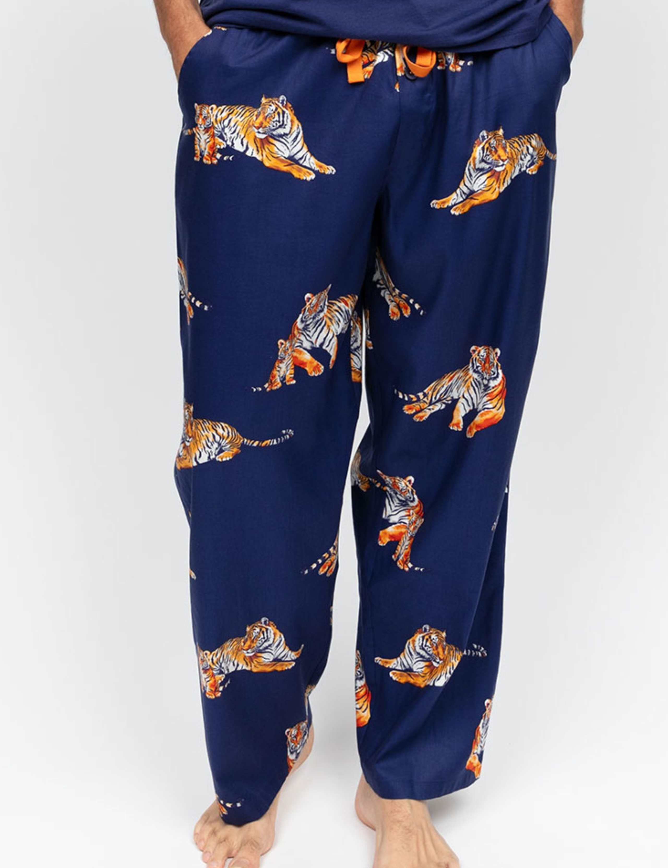 Cotton Modal Tiger Print Pyjama Bottoms