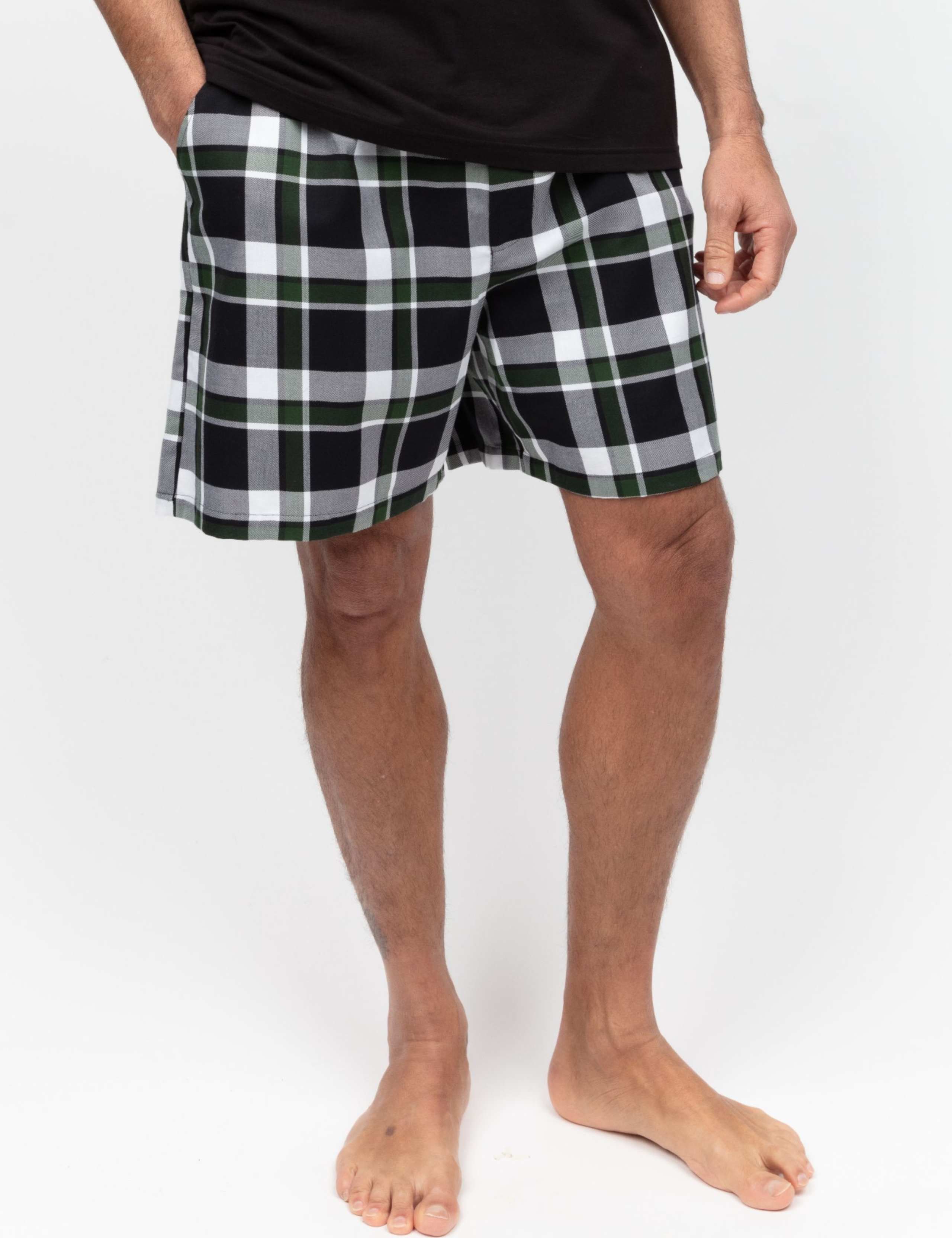 Checked Pyjama Shorts