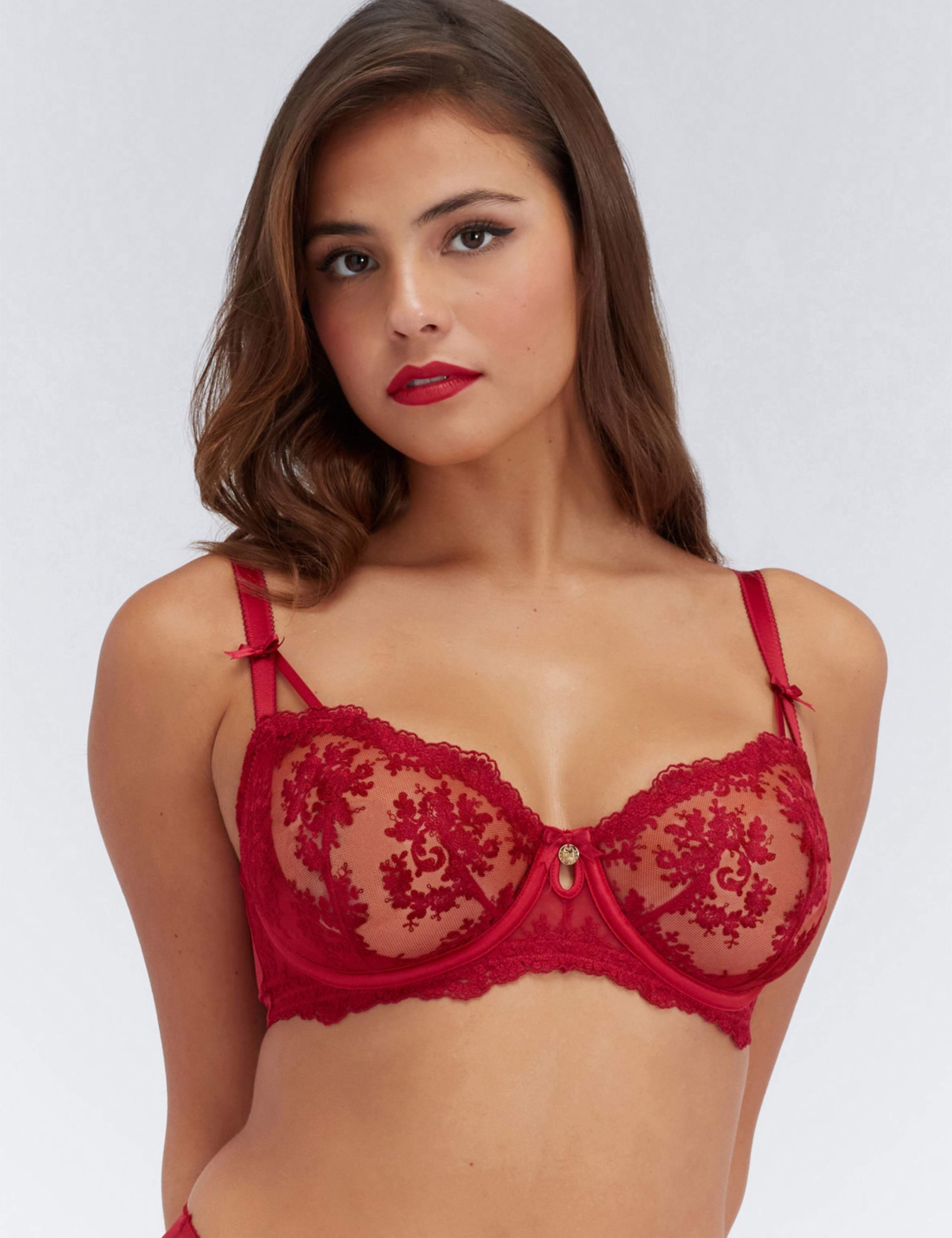 Anastasia Lace Wired Balconette Bra