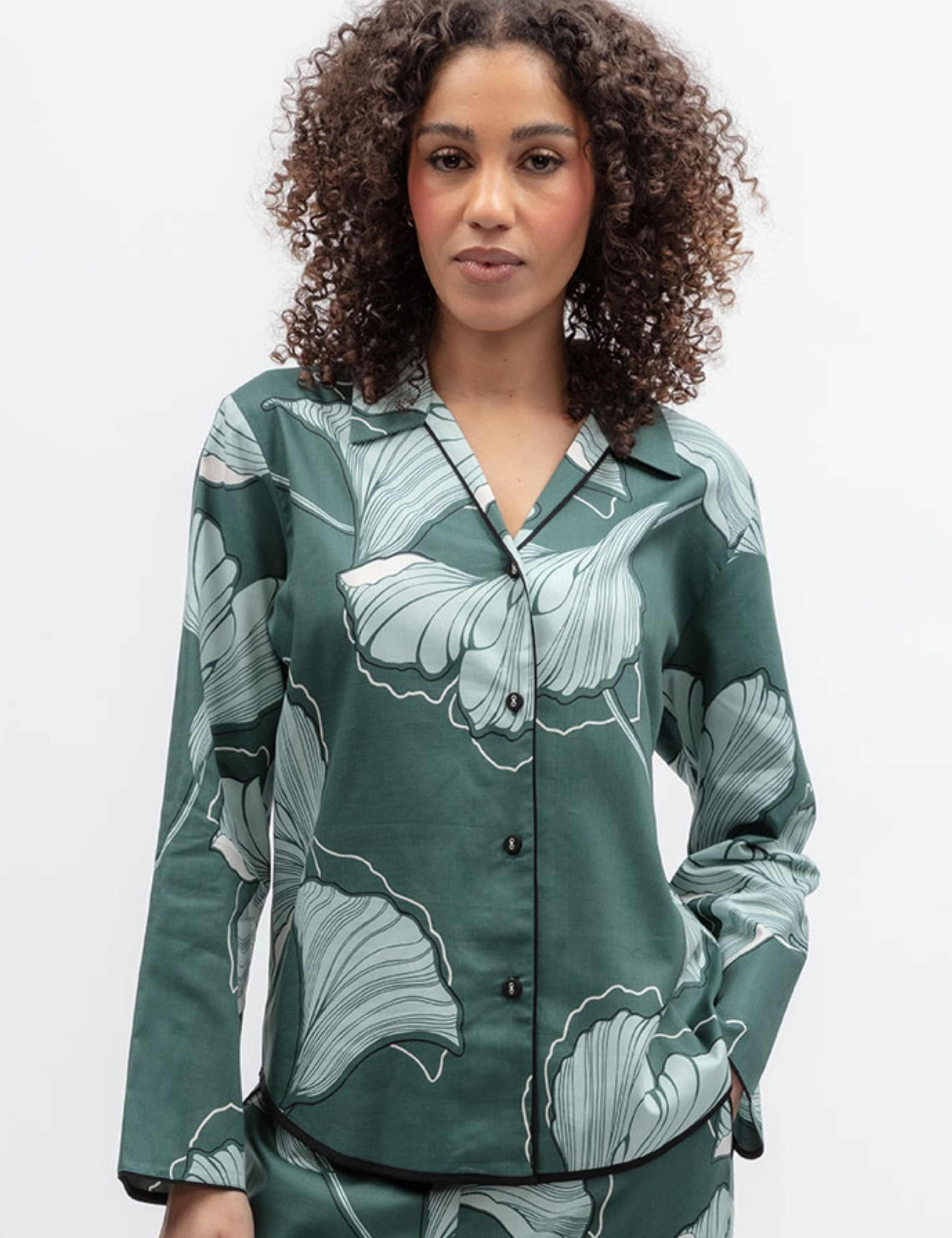 Cotton Modal Floral Pyjama Top