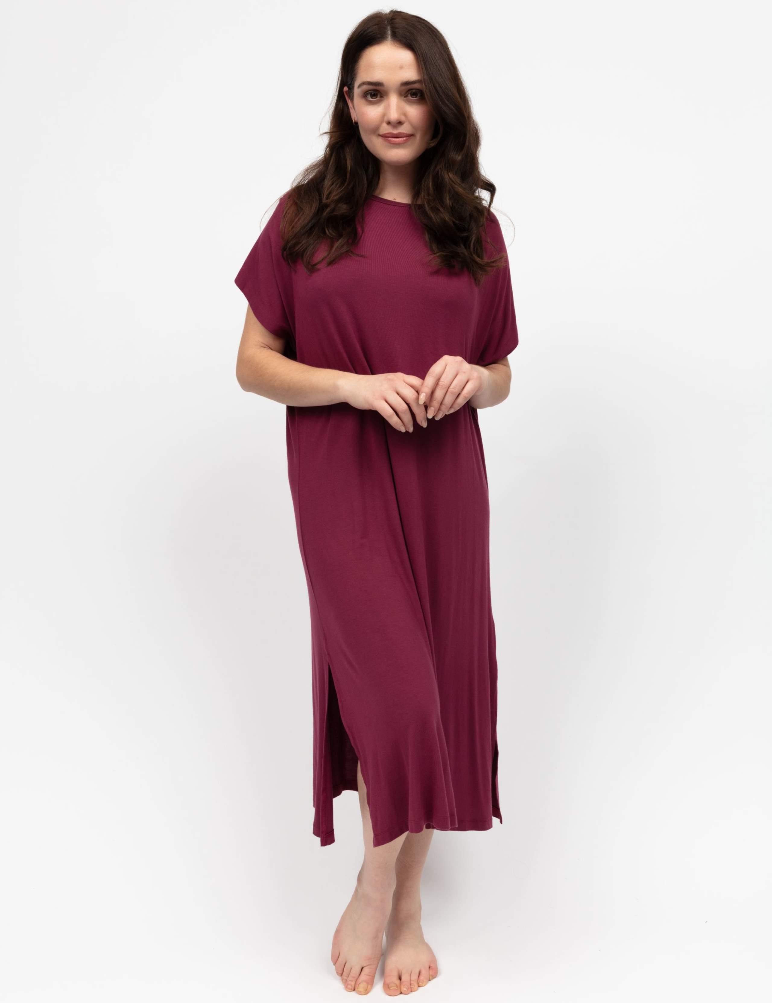 Jersey Side Split Nightdress