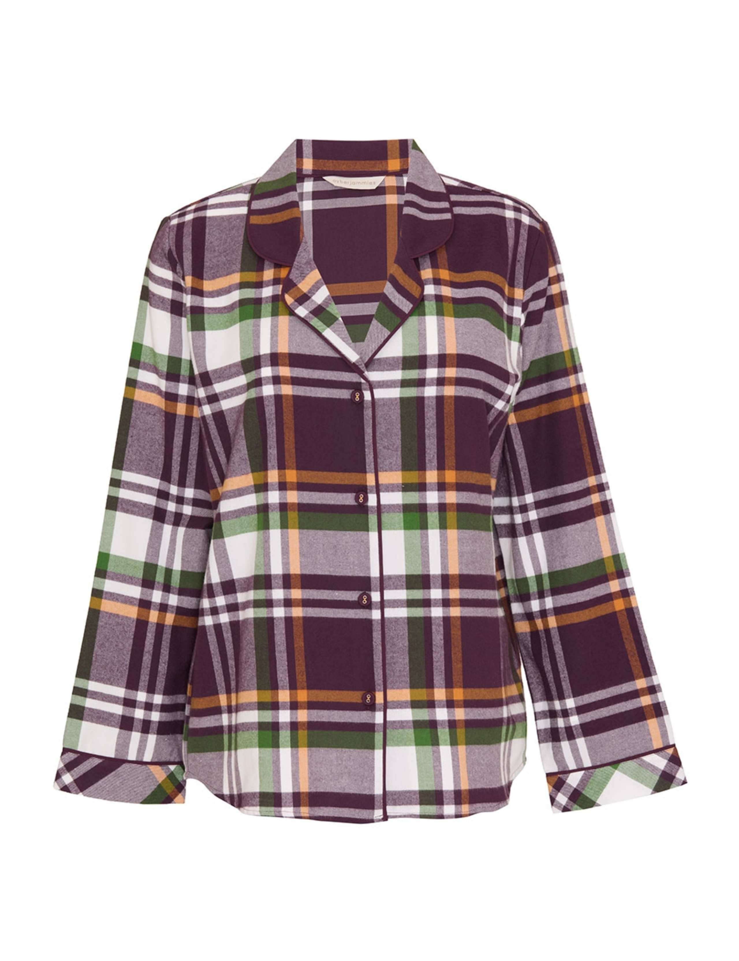 Pure Cotton Checked Pyjama Top