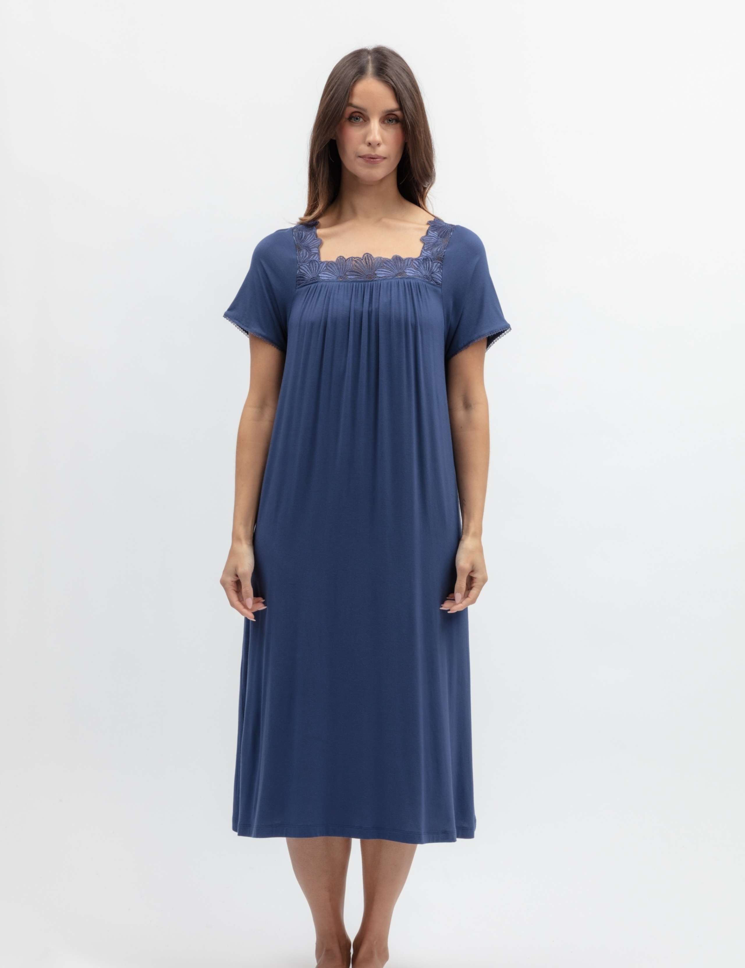 Jersey Lace Trim Nightdress