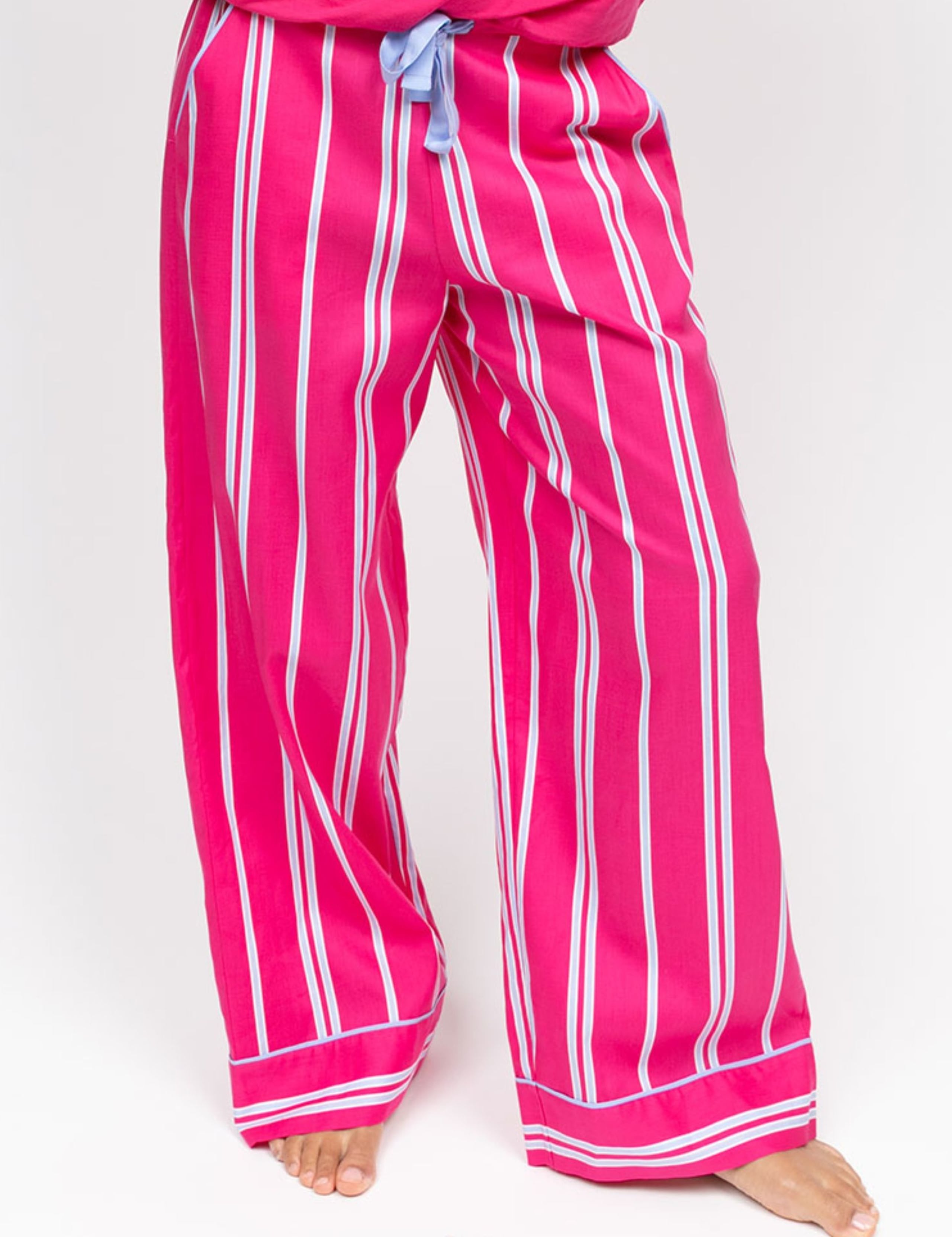 Cotton Modal Striped Pyjama Bottoms