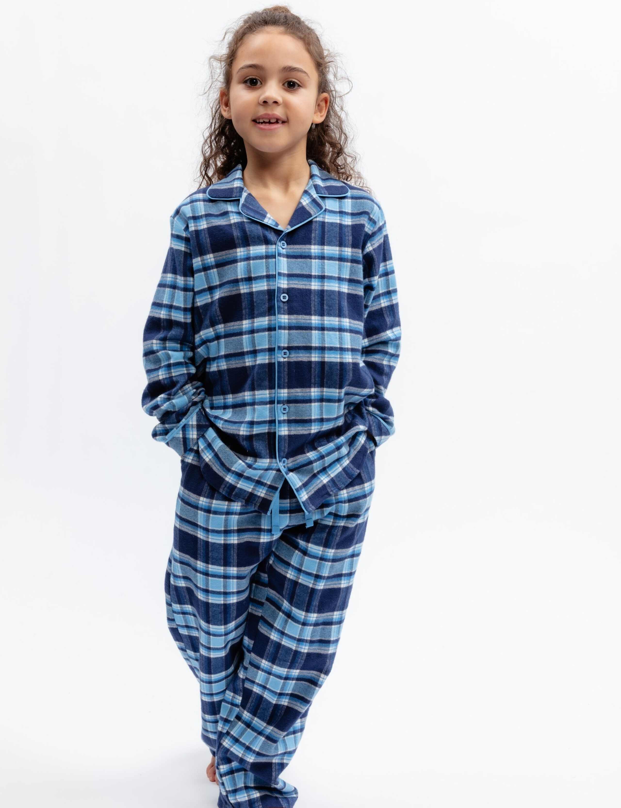 Pure Cotton Checked Family Christmas Pyjama Set