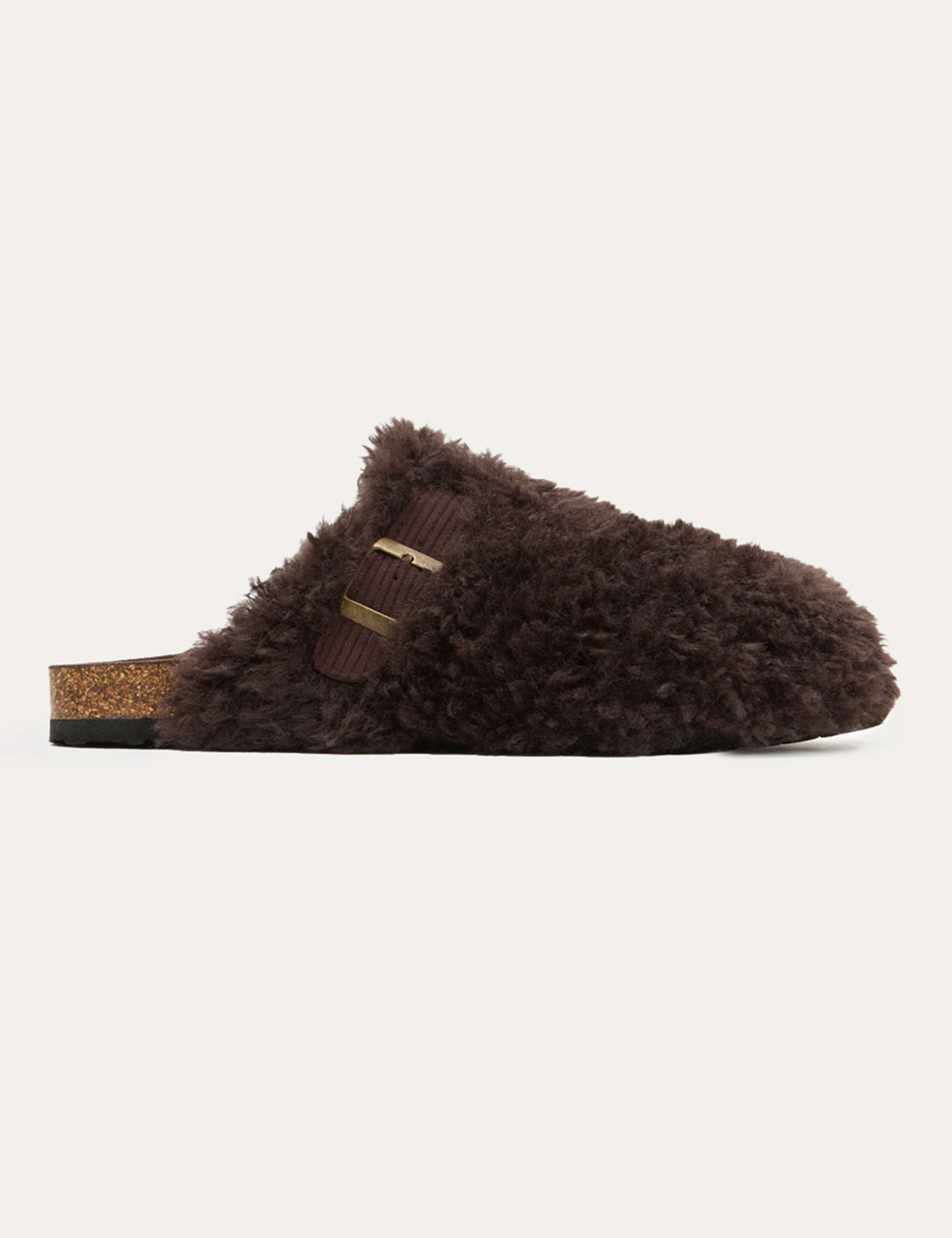 Borg Clog Mule Slippers