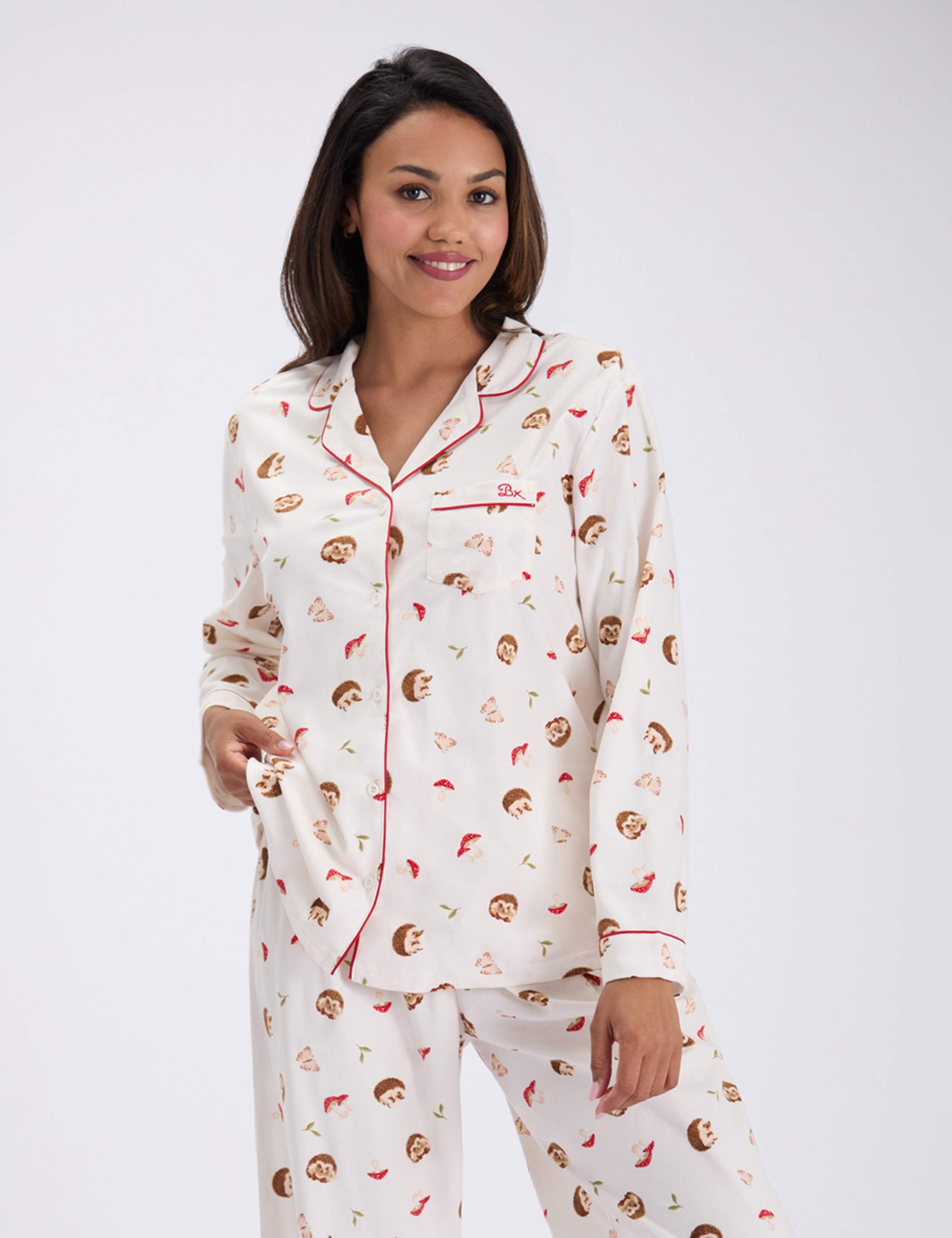 Fleece Hedgehog Pyjama Set in a Bag