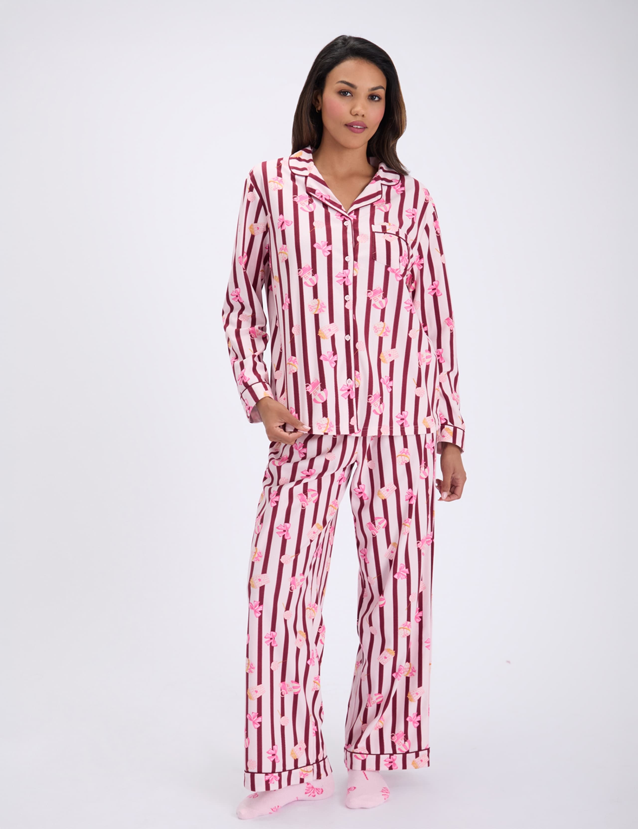 Fleece Popcorn Pyjama Set in a Bag