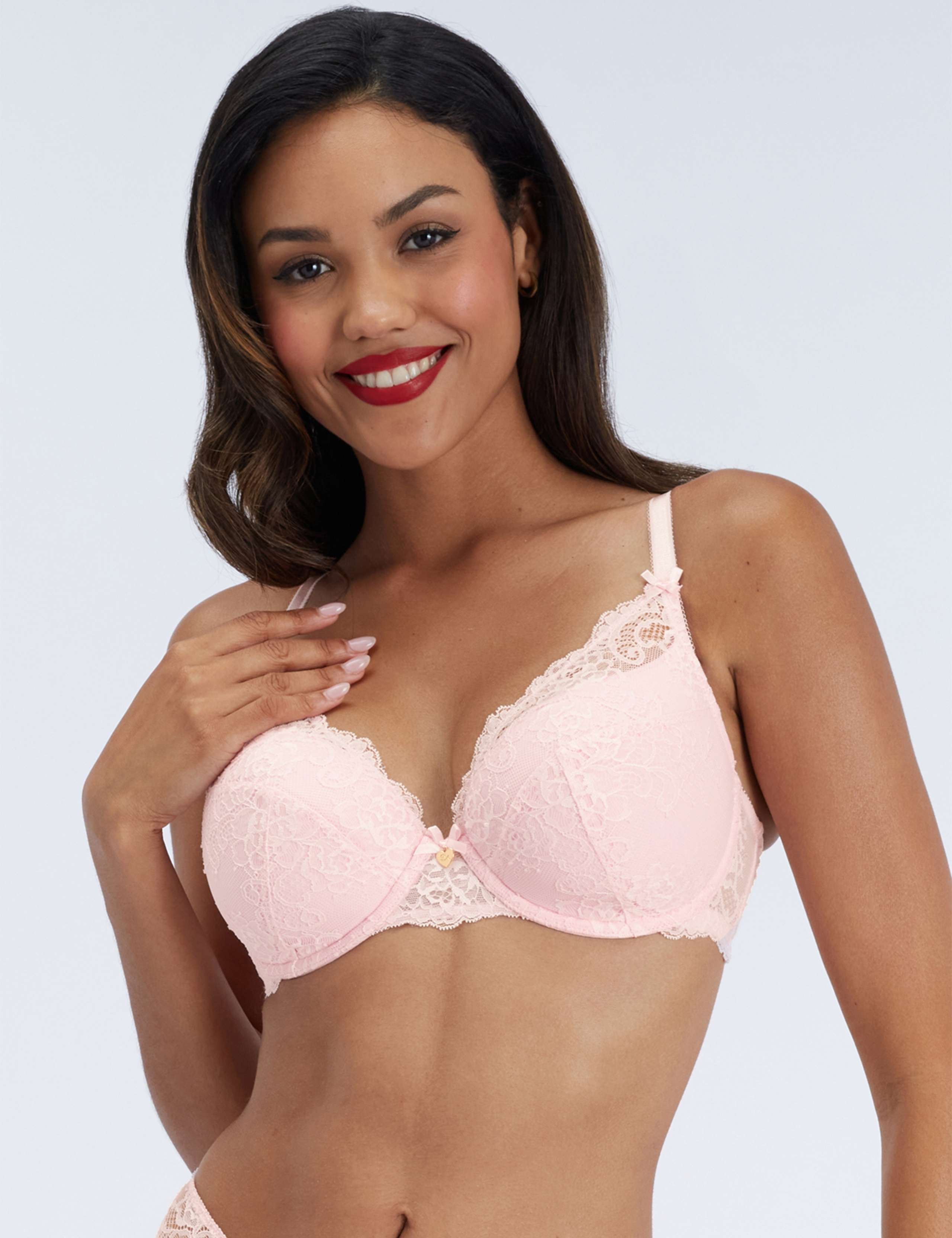 Amber Lace Wired Plunge Bra (B-G)
