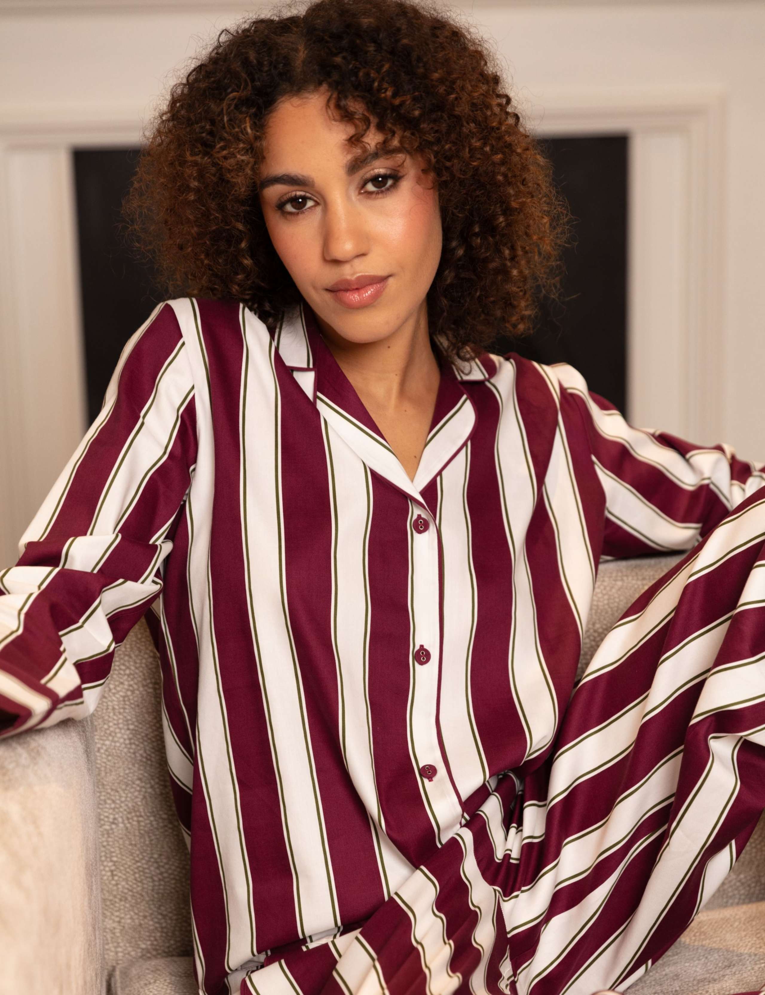 Striped Pyjama Top