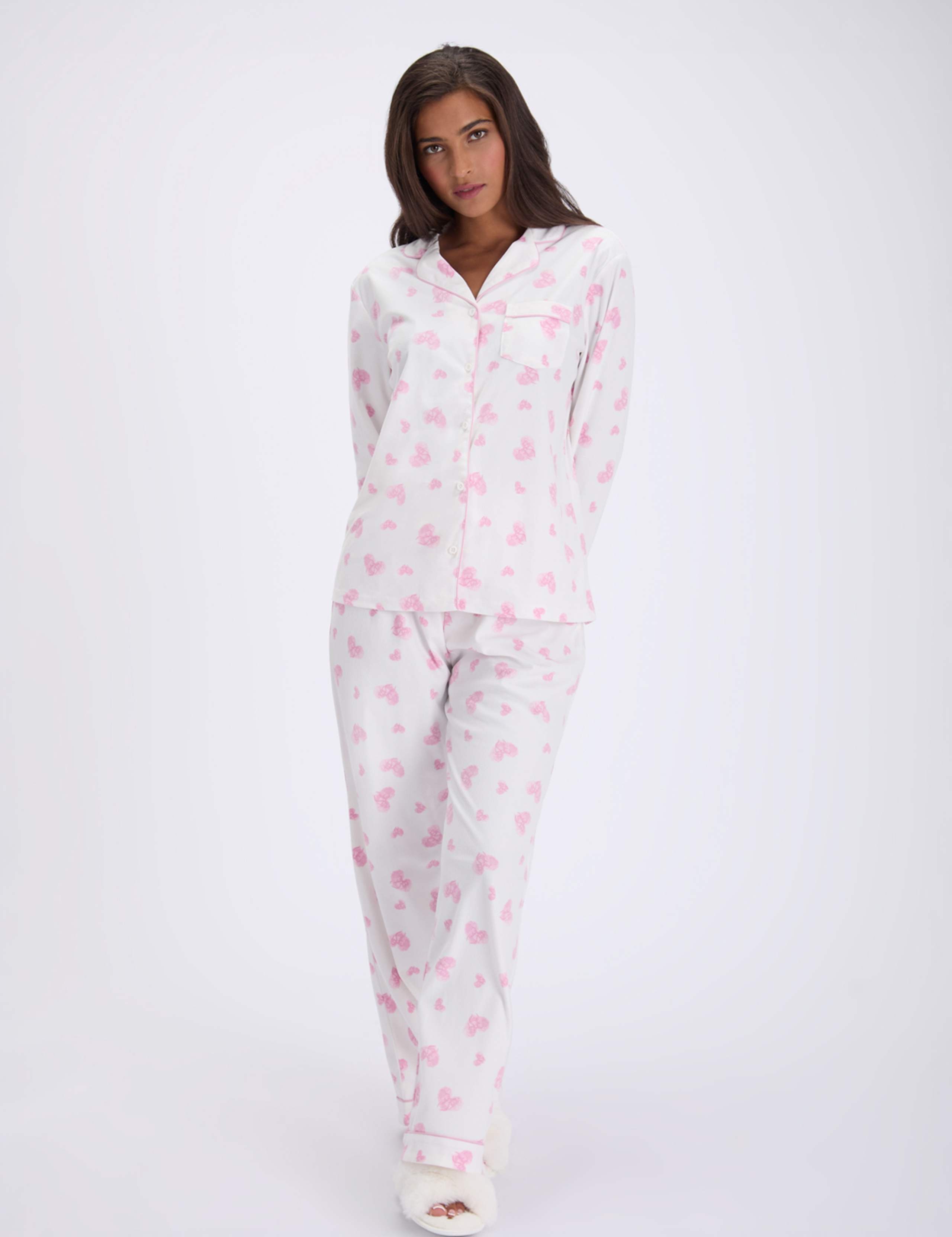 Love Clouds Fleece Pyjamas In a Bag