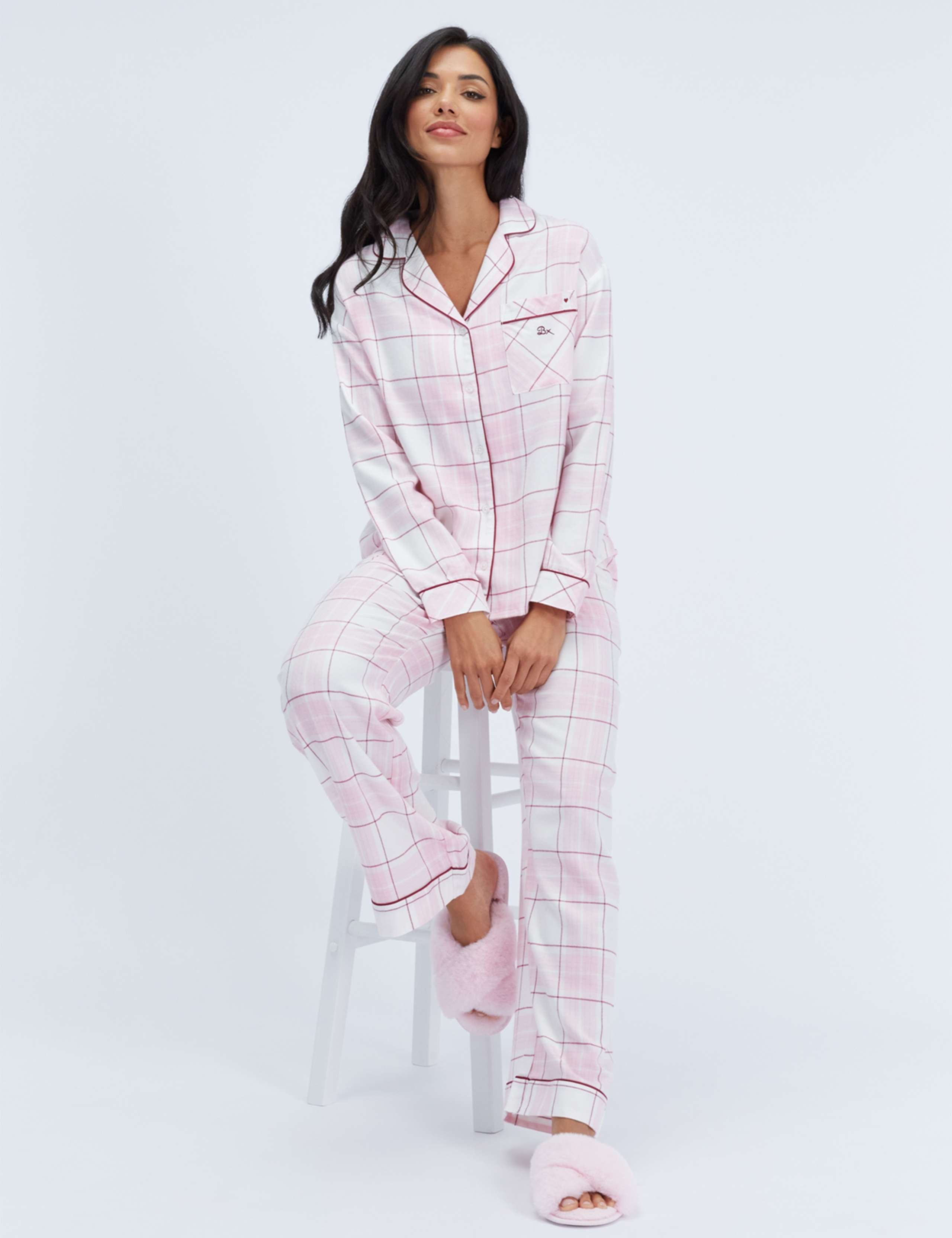 Somerville Wide Leg Long Pyjama Bottoms