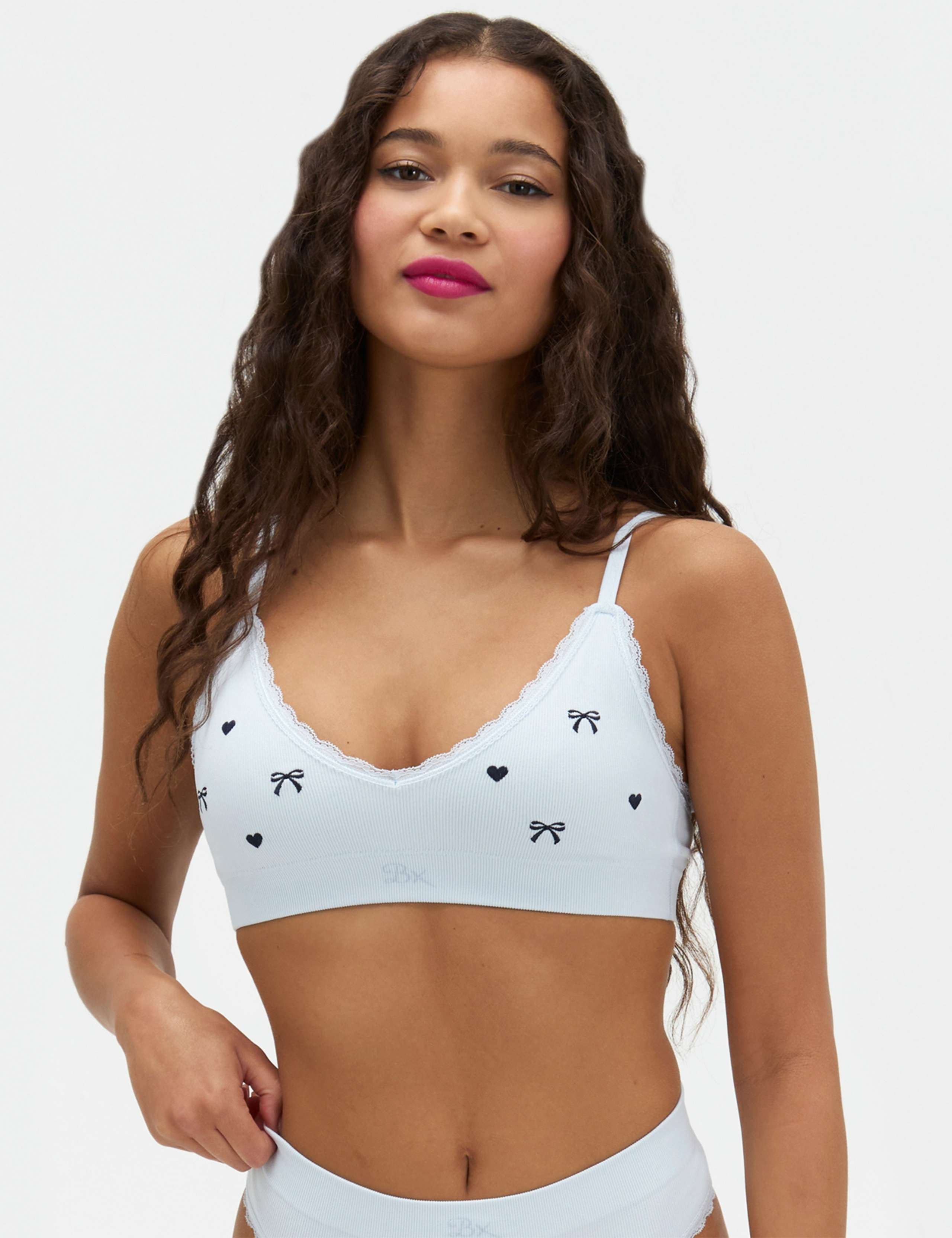 Embroidered Non Wired Bralette
